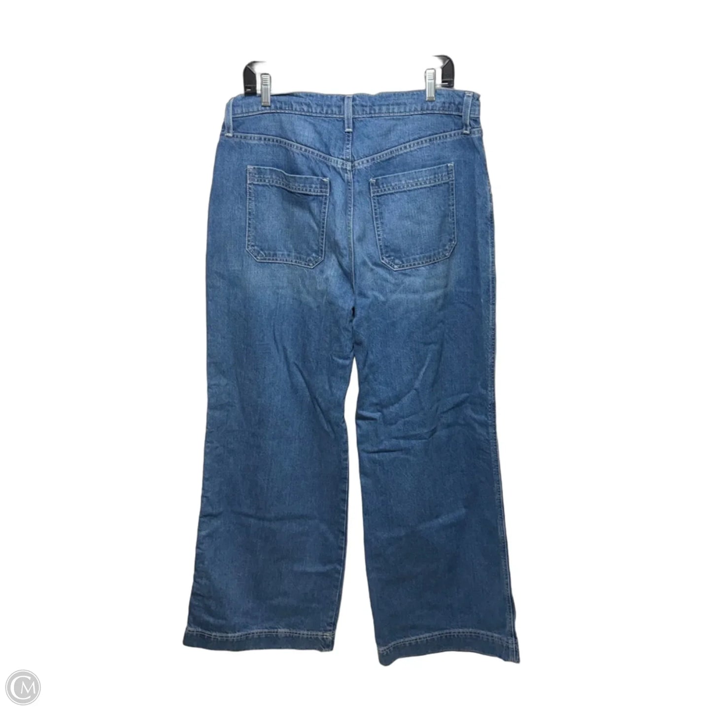 Jeans Wide Leg By Lauren By Ralph Lauren In Blue Denim, Size: 14
