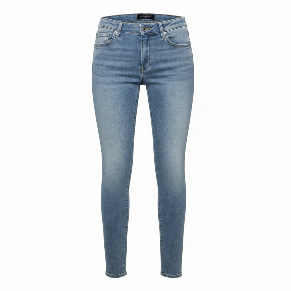 Grace Skinny Jeans Designer By All Saints In Blue Denim, Size: 10/30