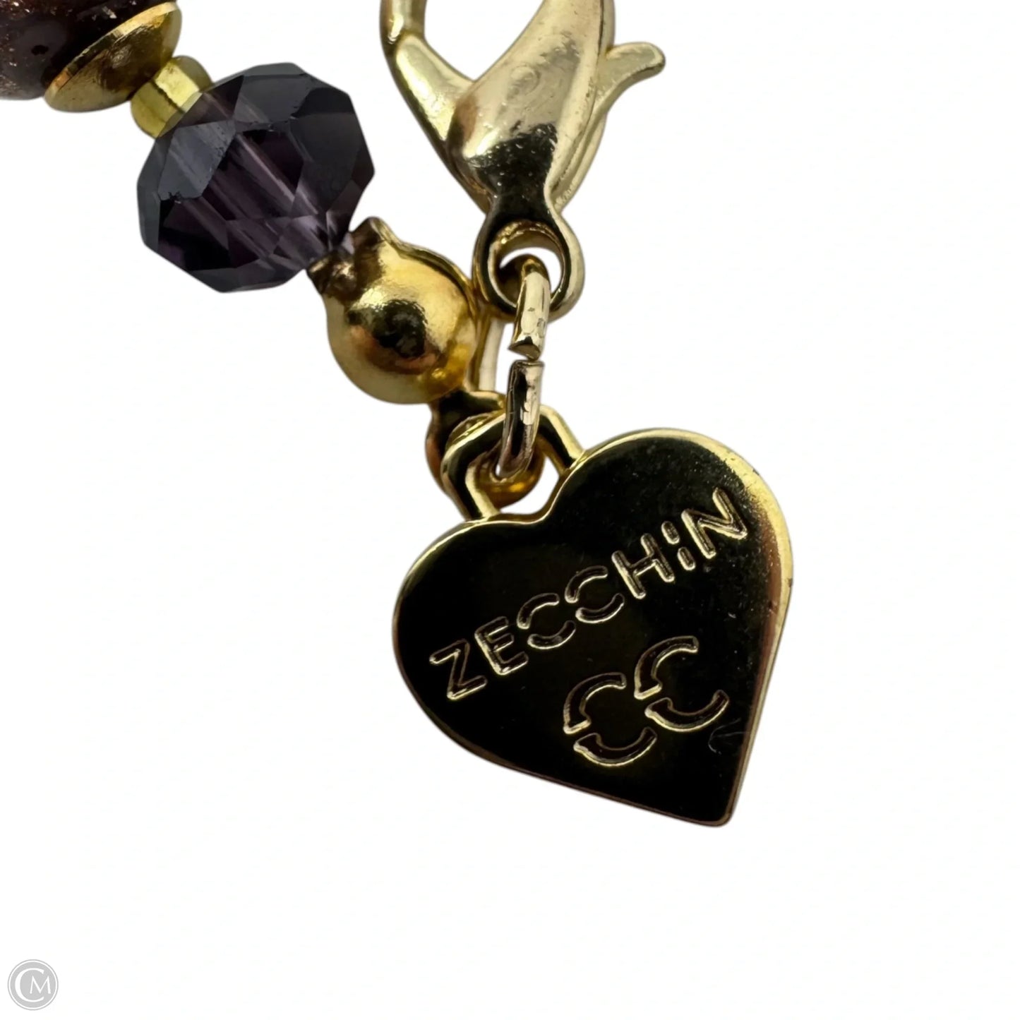 Metallic Glass Beaded Bracelet By Zecchin