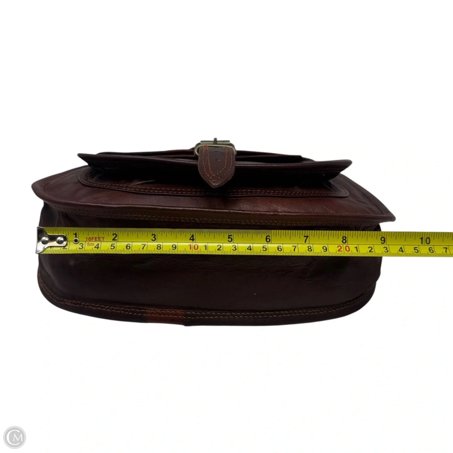 Messenger Crossbody Leather Unbranded, Size: Medium