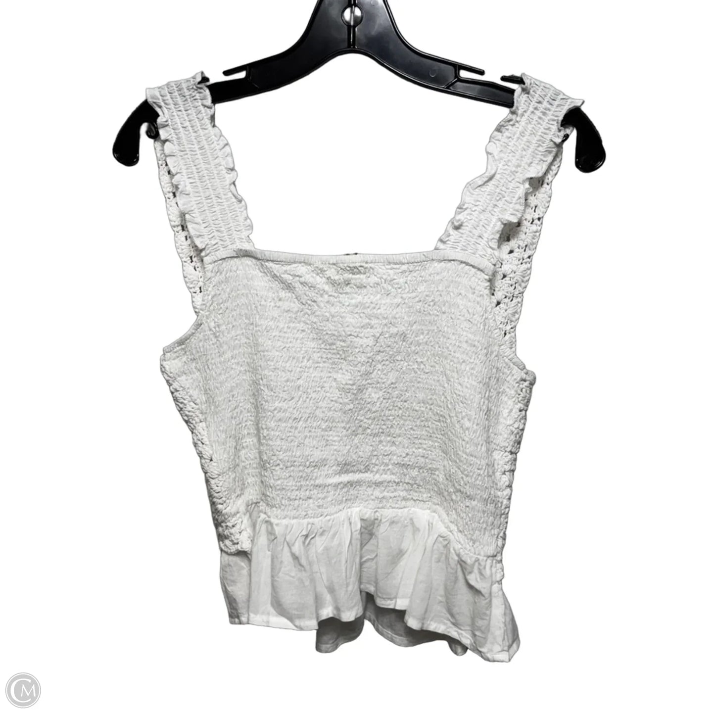 Top Sleeveless By Rebellion In White, Size: M