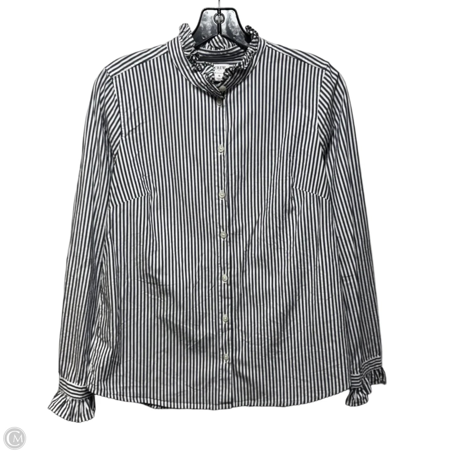 Top Long Sleeve By J. Crew In Striped Pattern, Size: S