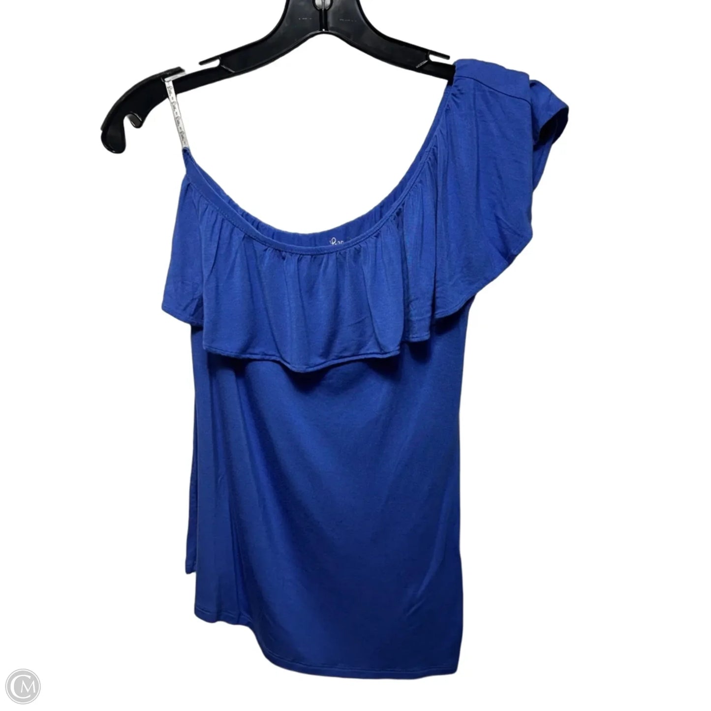 Neveah One Shoulder Top Designer By Lilly Pulitzer In Blue, Size: S