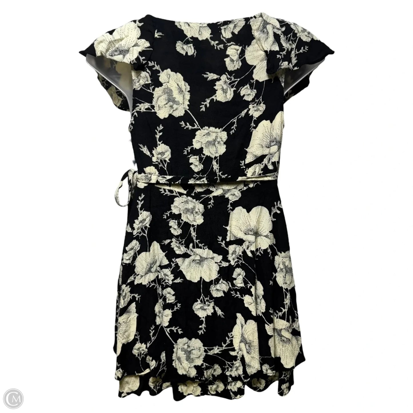 Wrap Dress Casual Short By Free People In Floral Print, Size: M