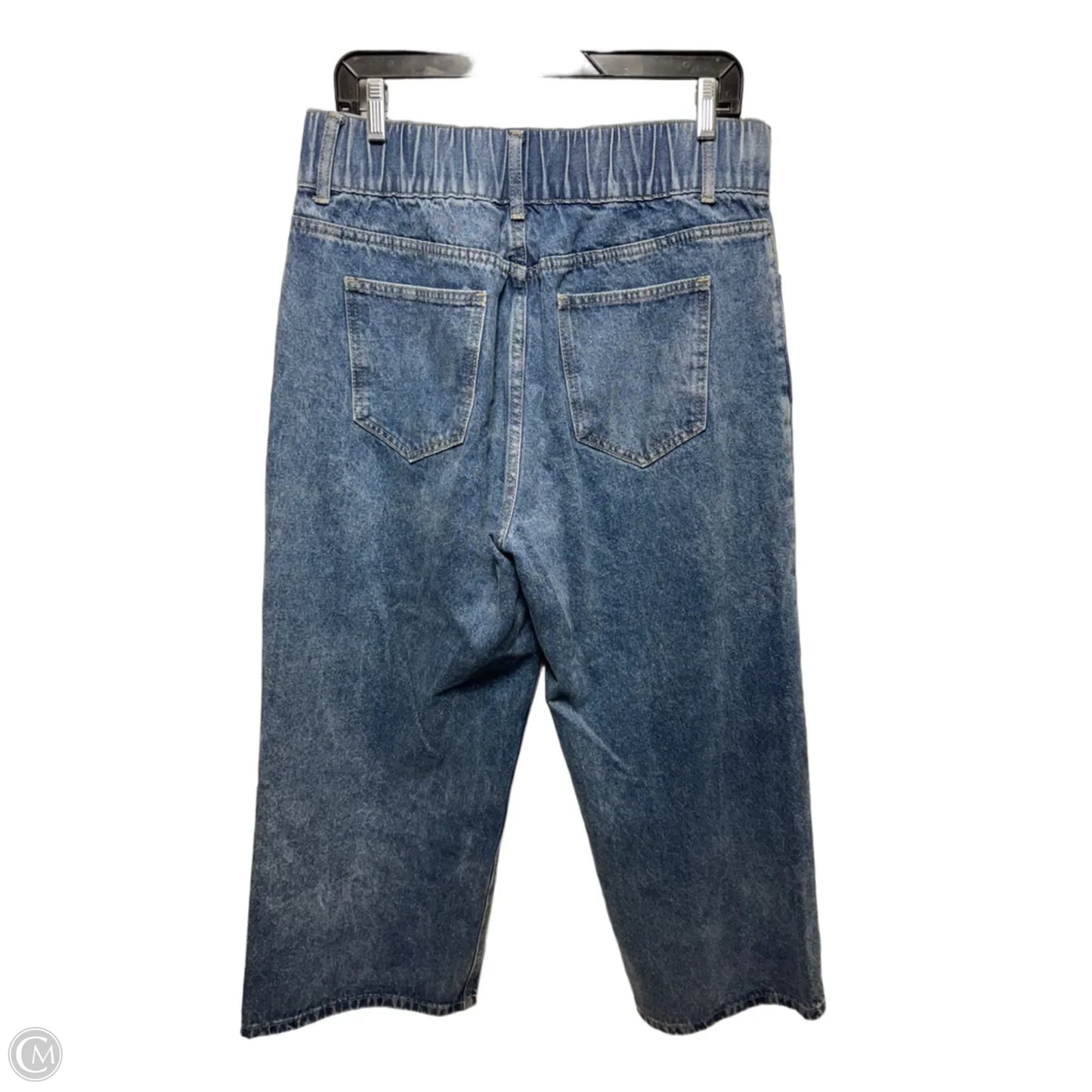 Jeans Wide Leg By Polagram In Blue Denim, Size: L