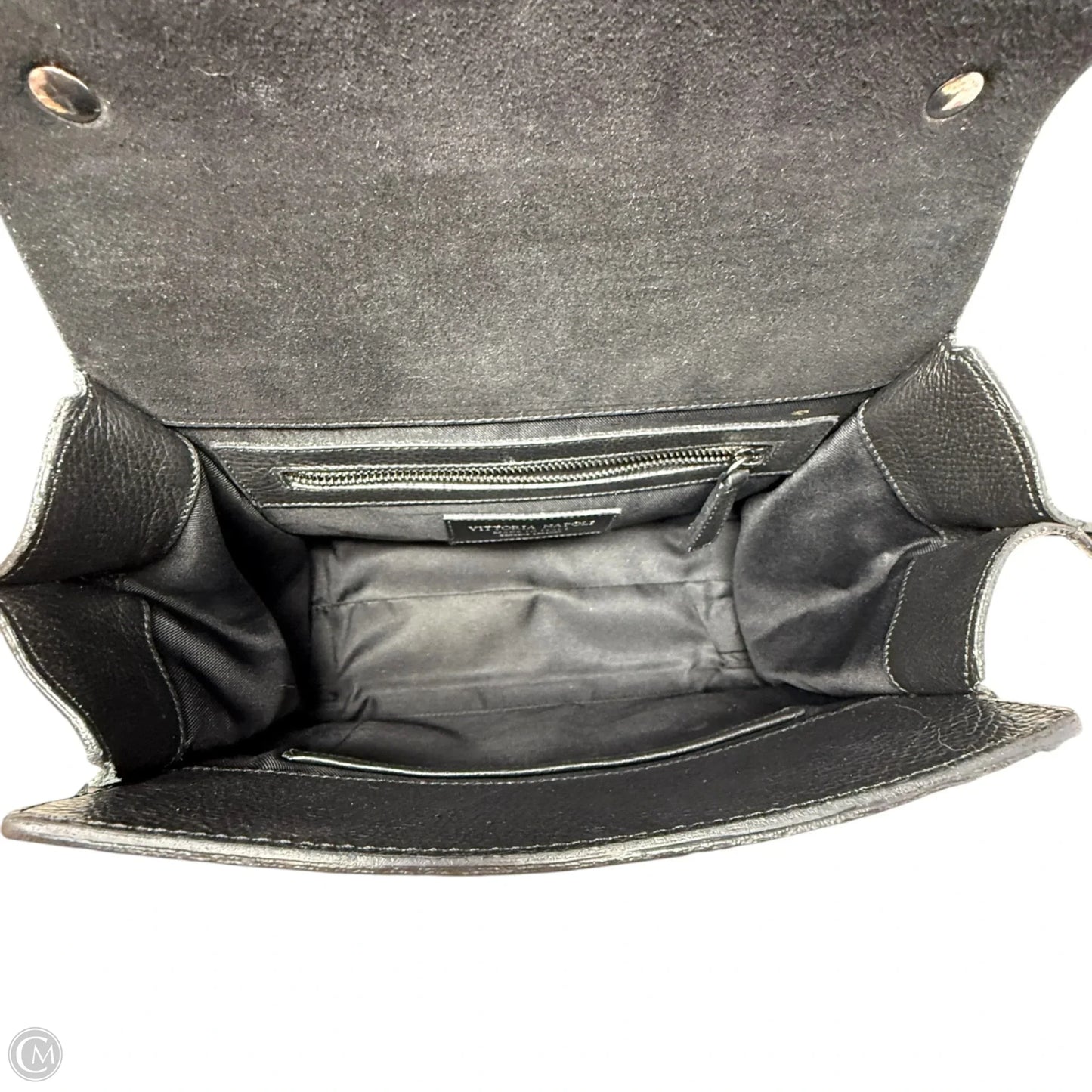 Hammered Leather Top Handle Handbag By Vittoria Napoli, Size: Medium