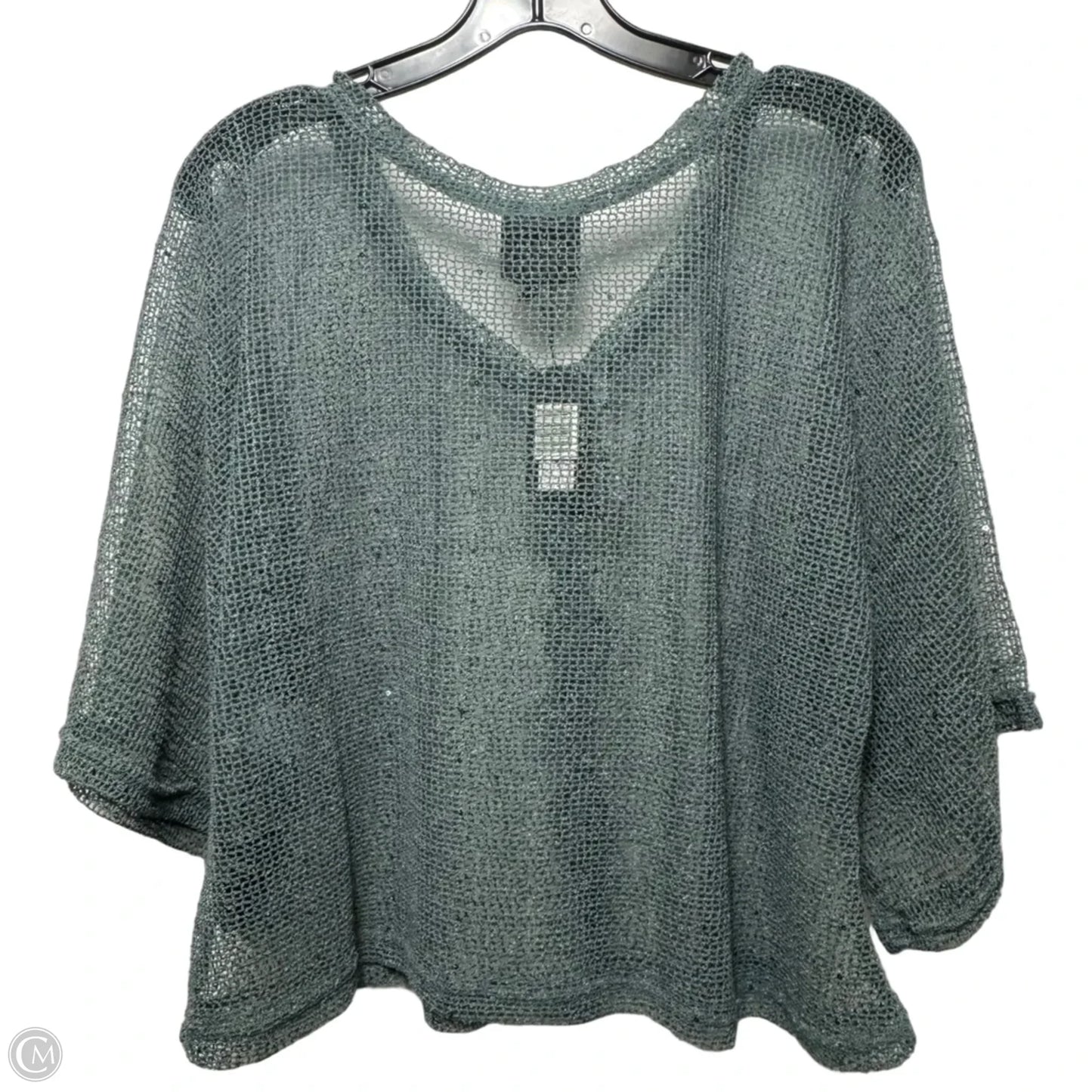 Sweater Cardigan By Noelle In Teal, Size: Osfm