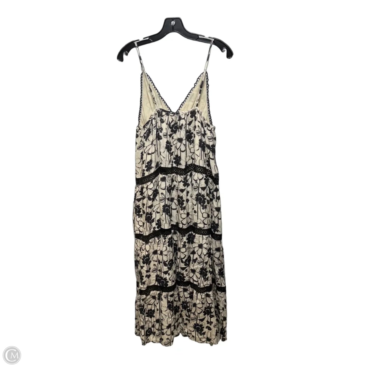 Dress Casual Maxi By Blue Tassel In Black & Cream, Size: S/M ESTIMATED