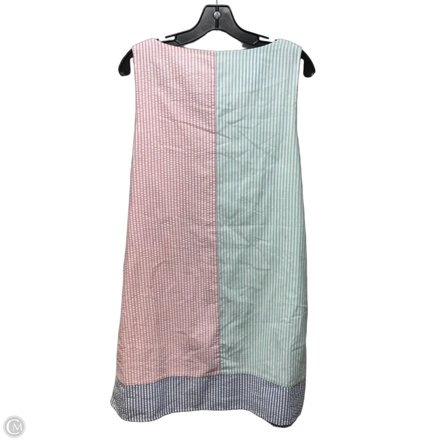 Party Seersucker Shift Dress Casual Short By Vineyard Vines In Striped Pattern, Size: 16