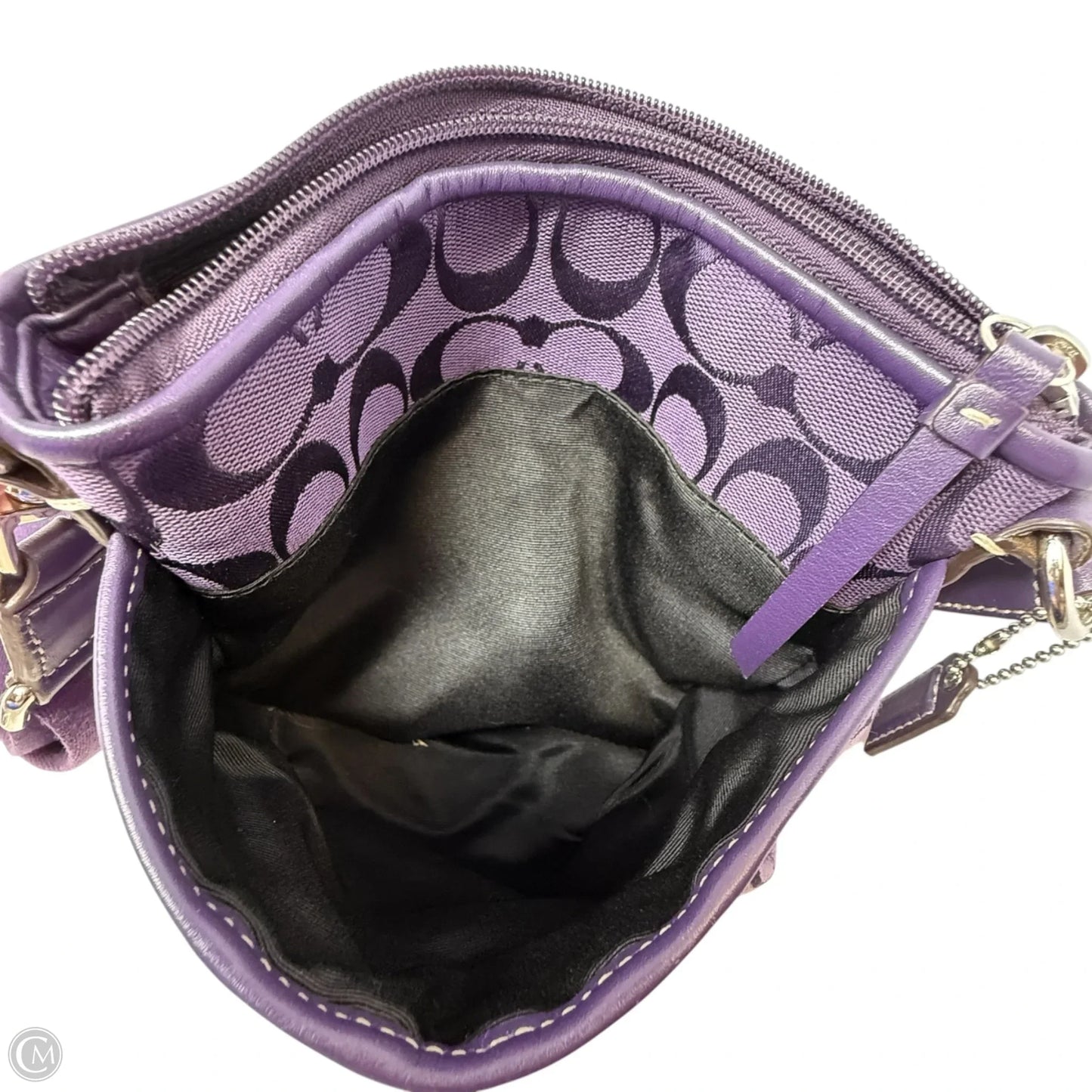 Coach Signature Jacquard Crossbody Bag Designer By Coach, Size: Medium