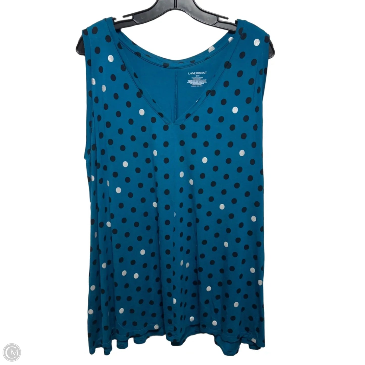 Top Sleeveless By Lane Bryant In Polkadot Pattern, Size: 22
