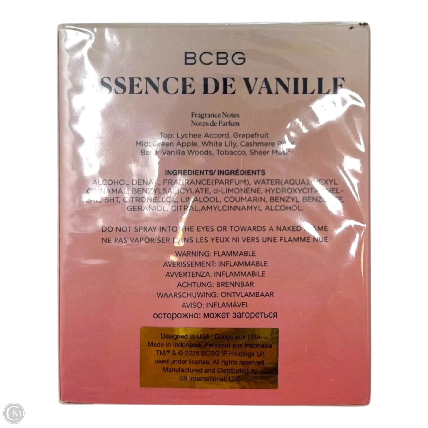 Essence De Vanille Eau De Parfum Fragrance By Bcbg, 20ml