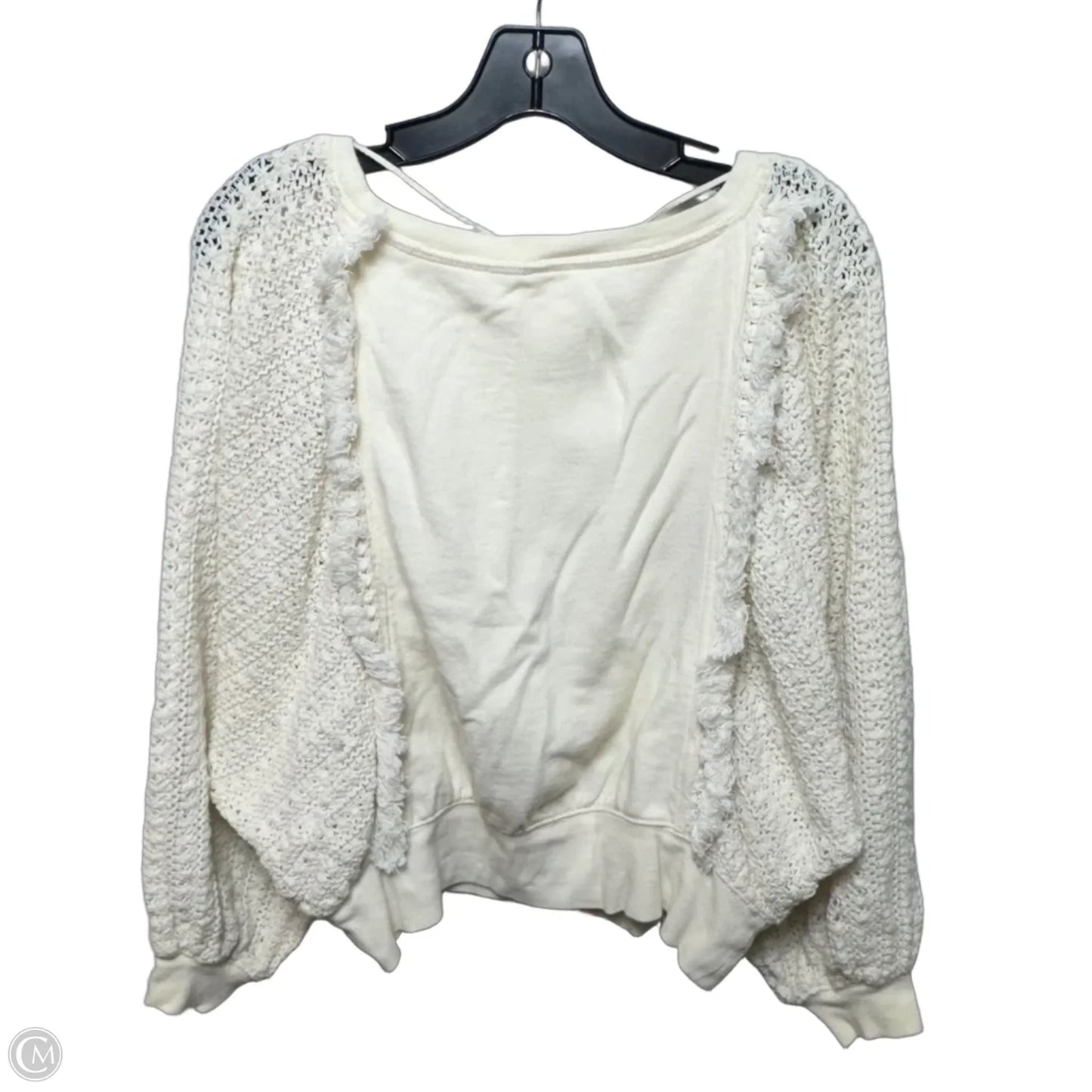 Top Long Sleeve By Free People In Cream, Size: S