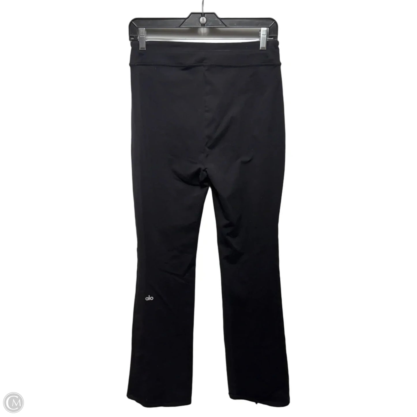 Front Slit Flared Athletic Pants By Alo In Black, Size: L