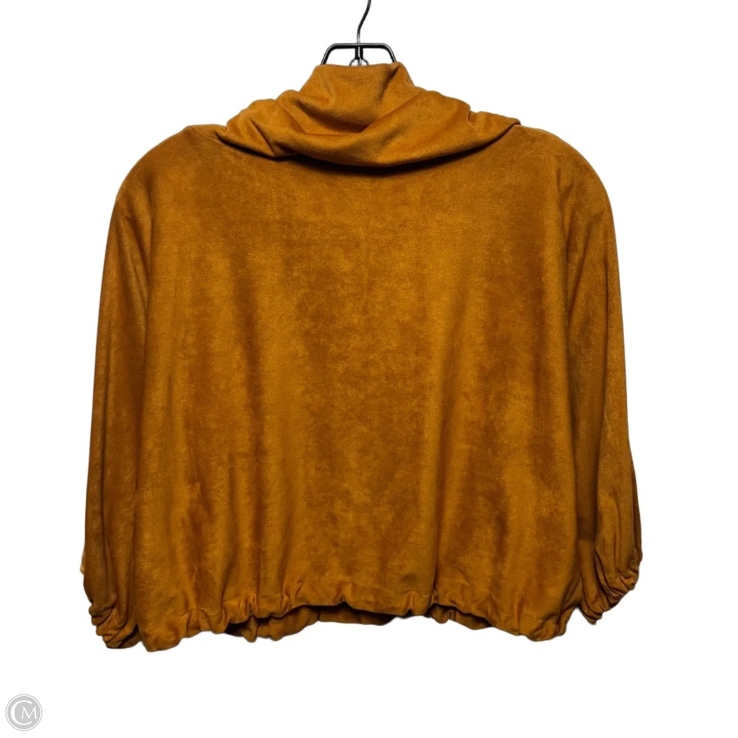 Faux Suede Top 3/4 Sleeve By Bryn Walker In Tan, Size: Xxs