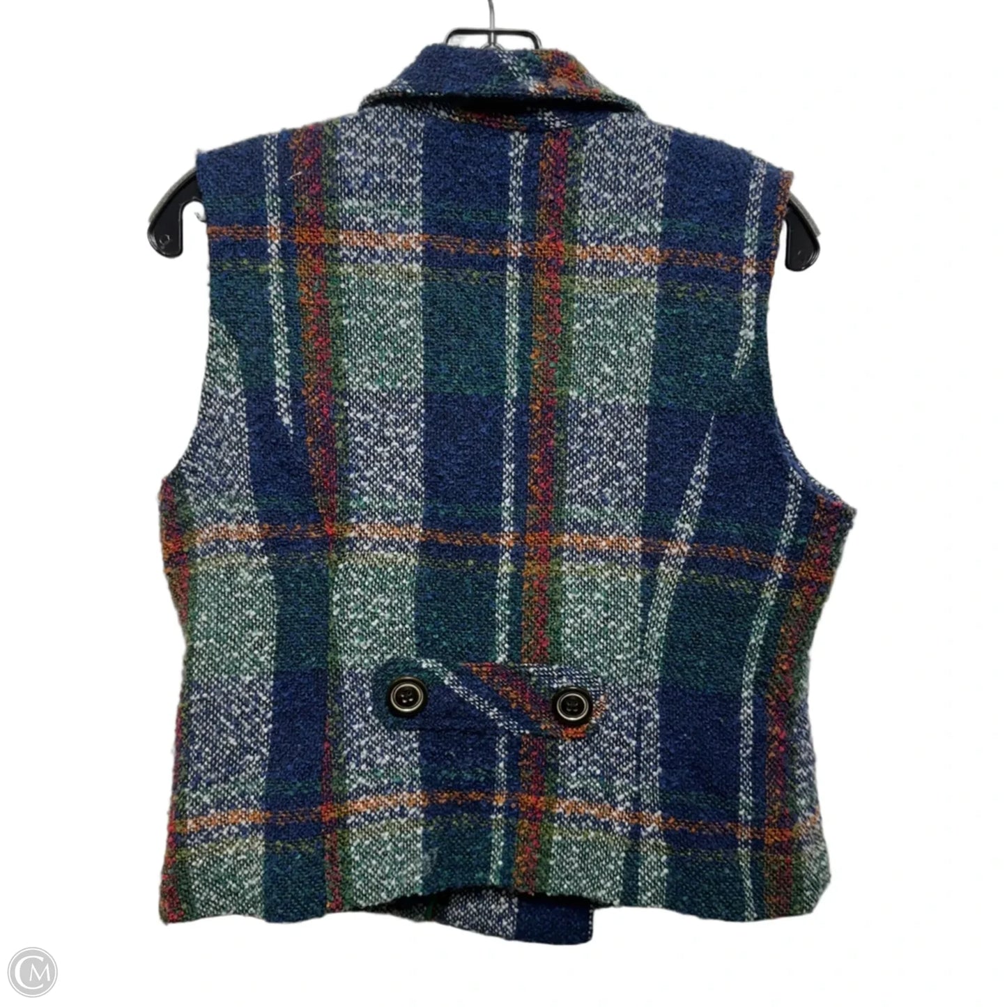 Vest By Cabi In Plaid Pattern, Size: M
