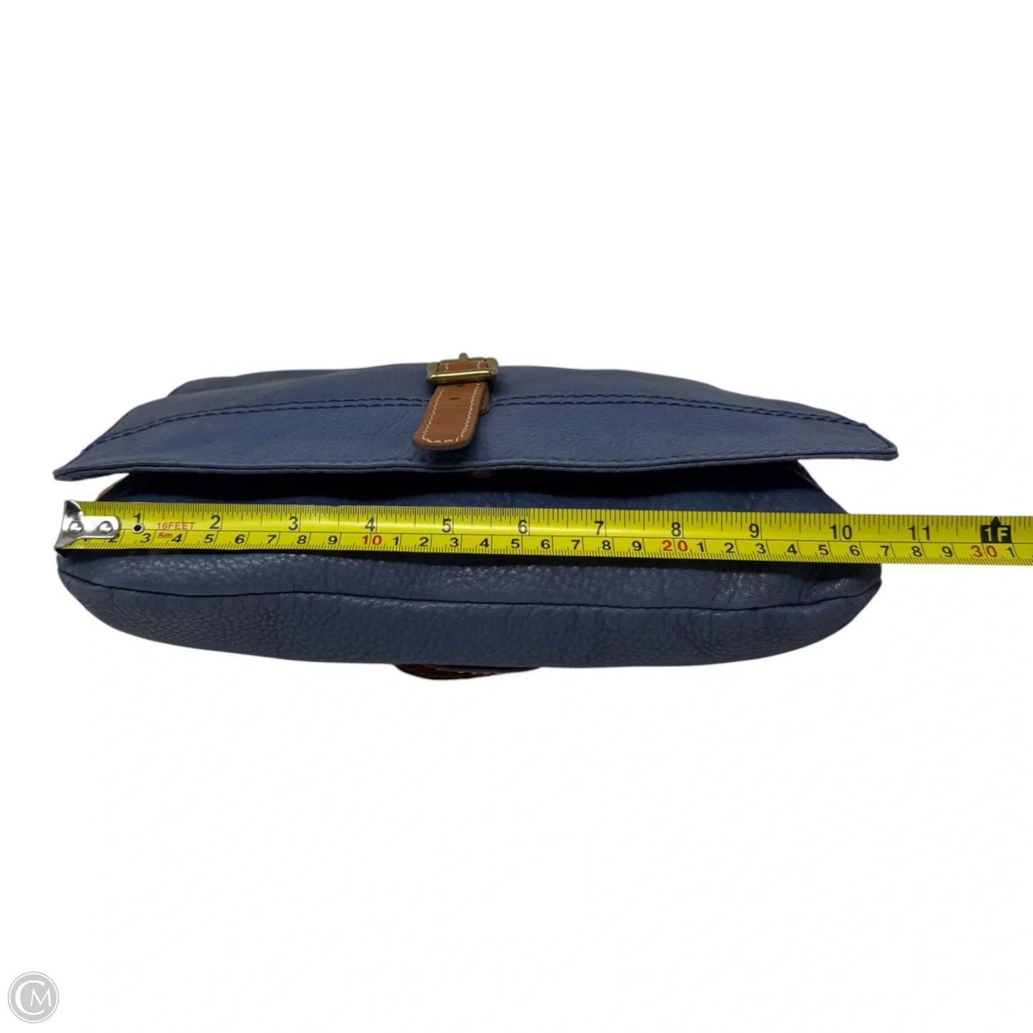 Crossbody Leather By Fossil, Size: Medium