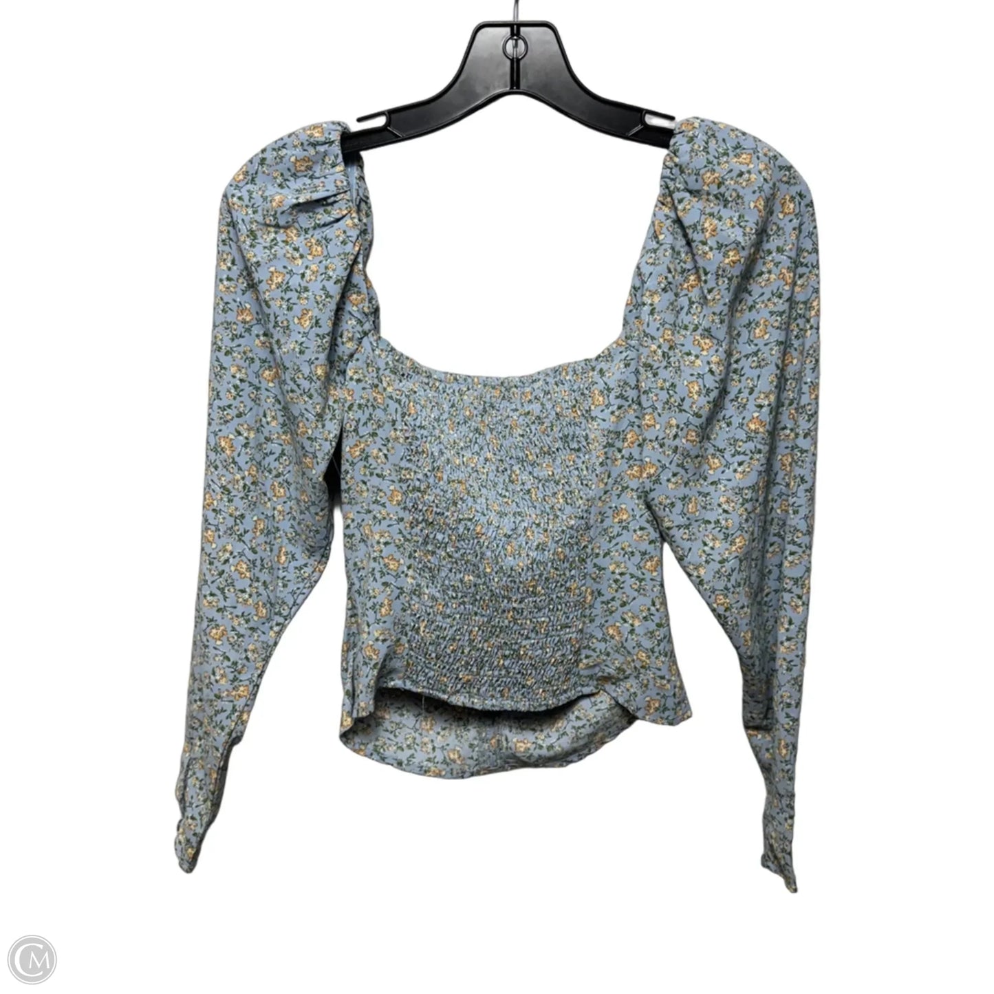 Top Long Sleeve By Astr The Label In Floral Print, Size: Xs