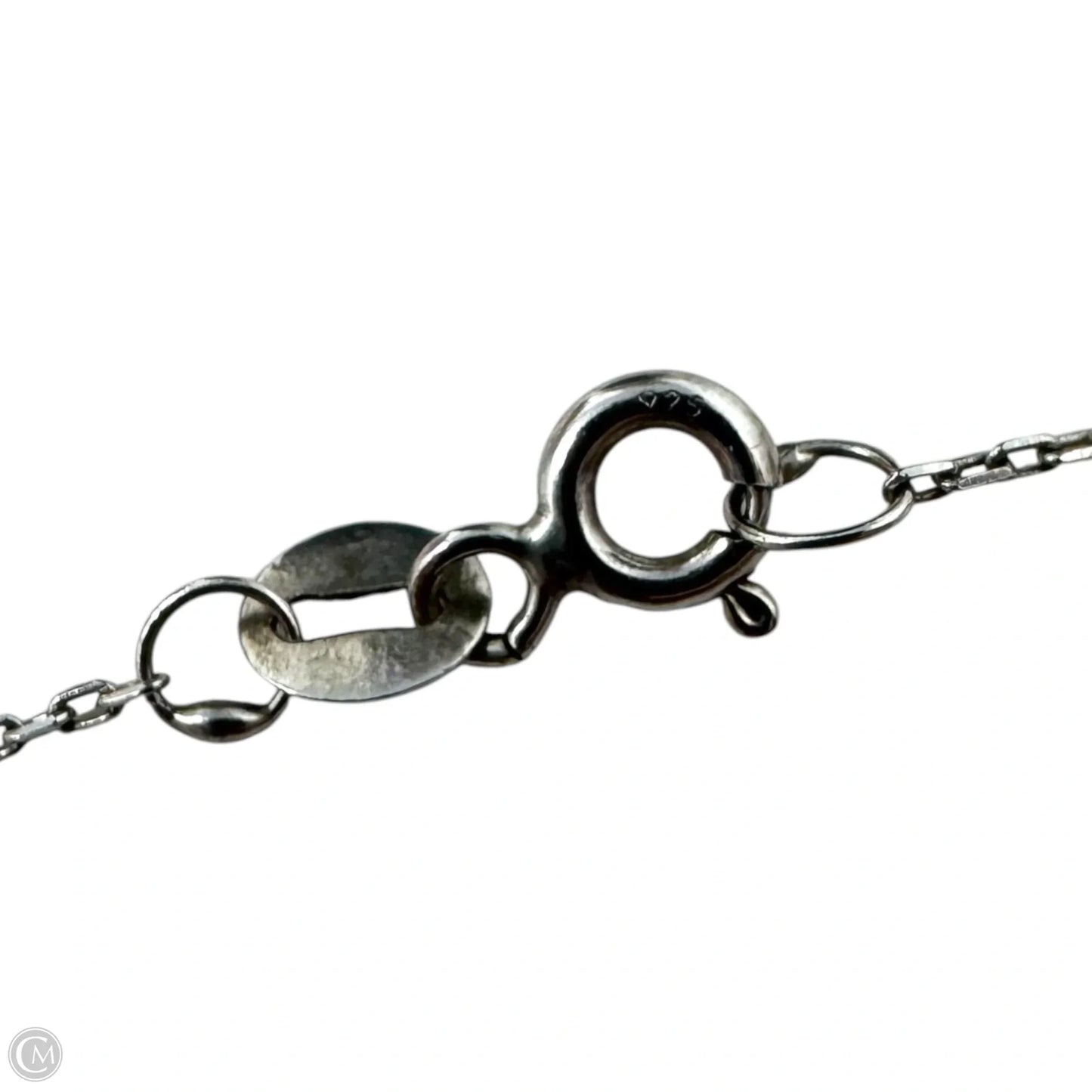 Evil Eye Station Necklace Sterling Silver