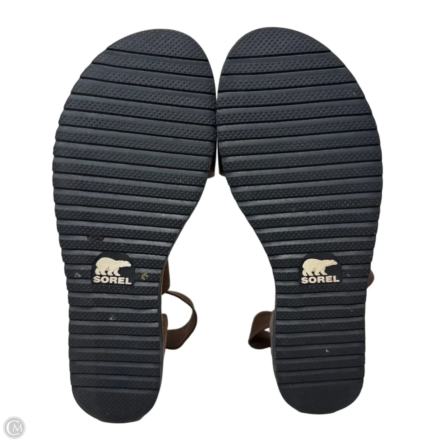 Ella Flat Sandals By Sorel In Brown, Size: 8