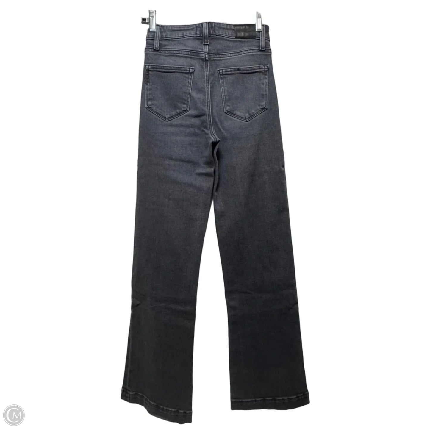 Jeans Wide Leg By Paige In Black Denim, Size: 0