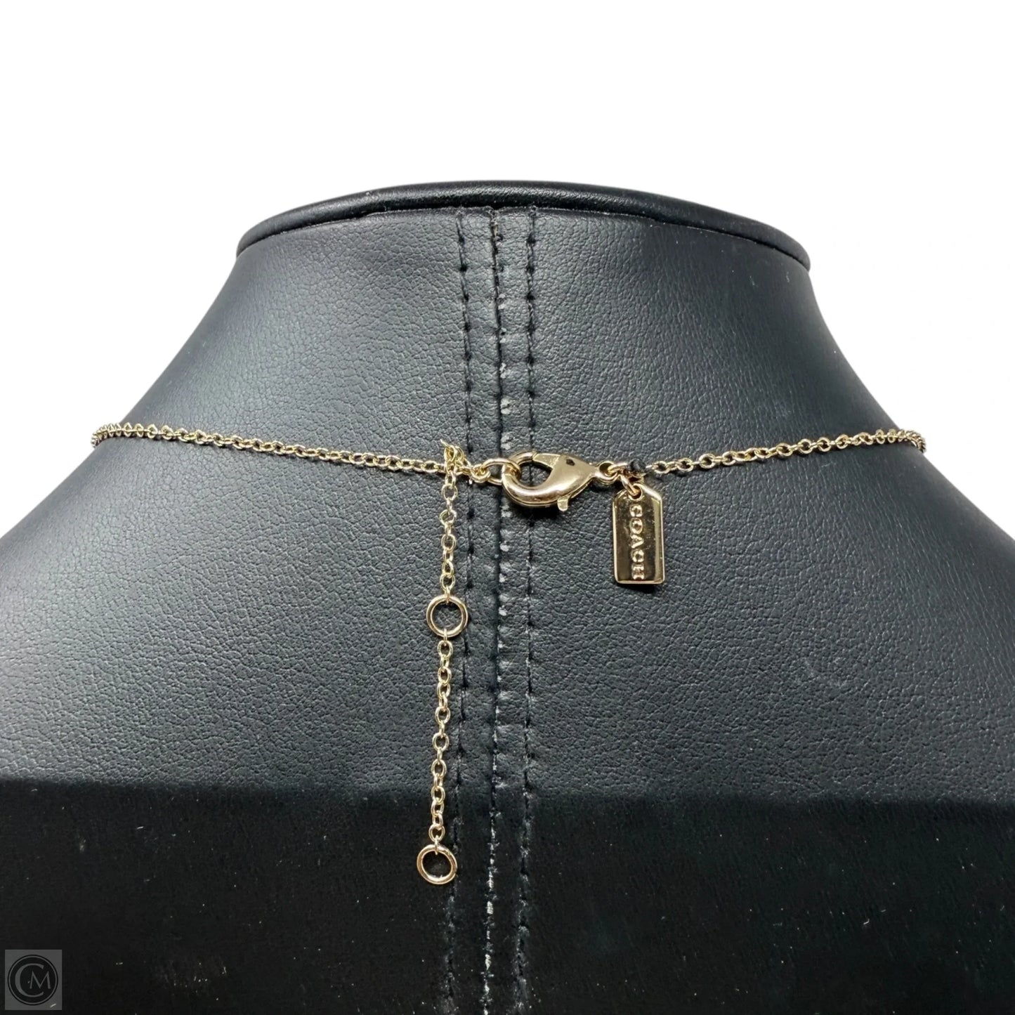 Signature Quilted Heart Pendant Necklace Designer By Coach