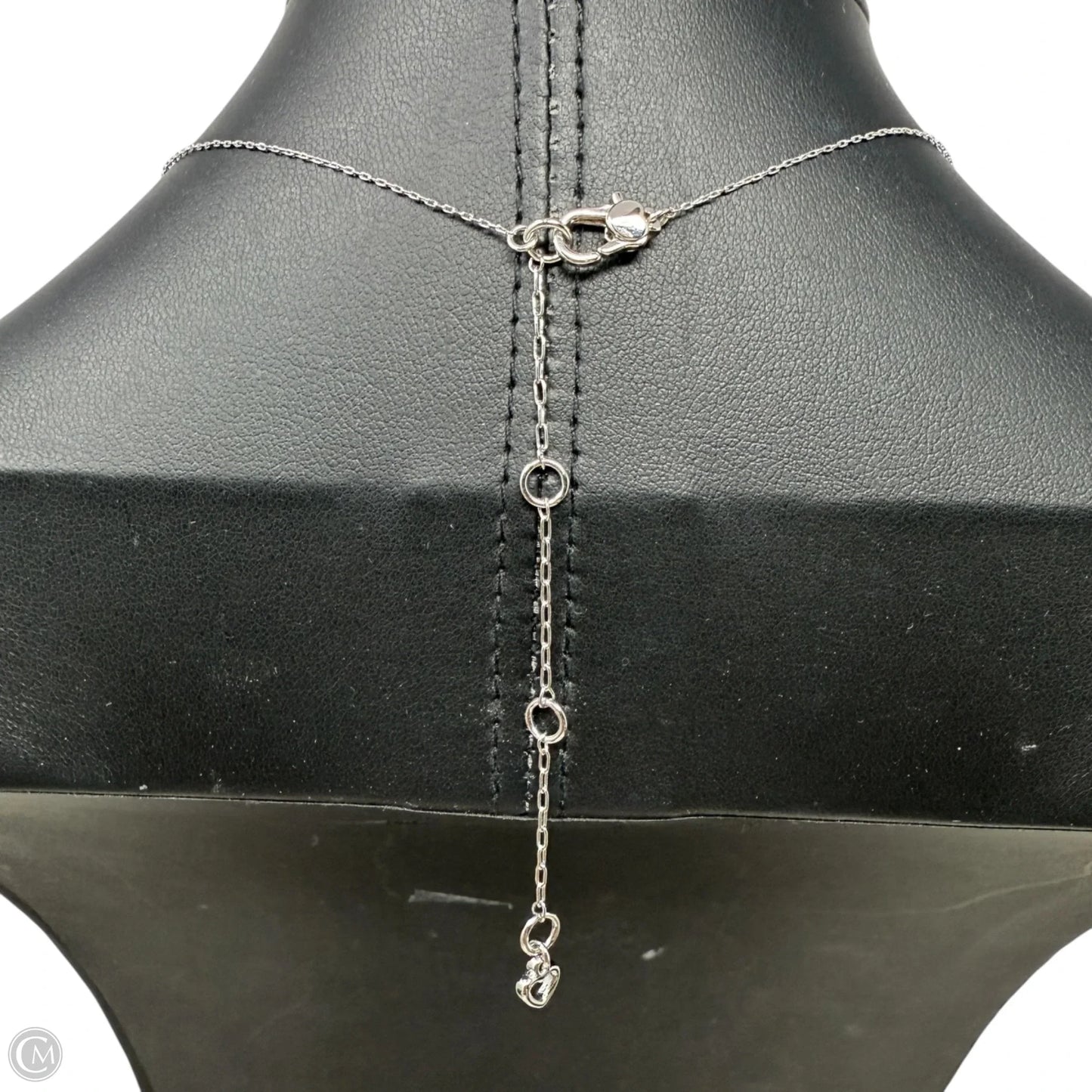 Blue & Clear Stone Pendant Necklace