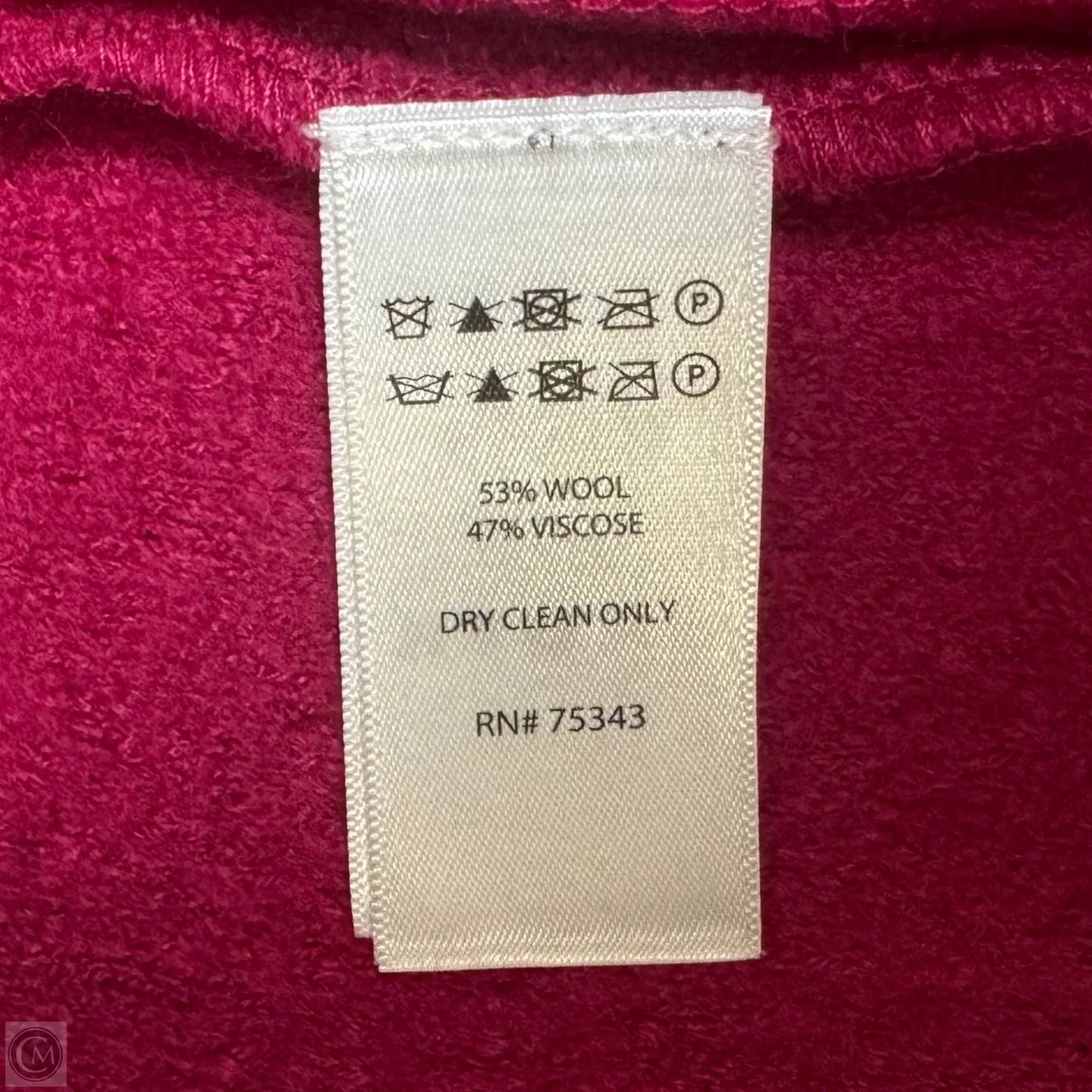 Wool Blend Coat By Rachel Zoe In Pink, Size: M