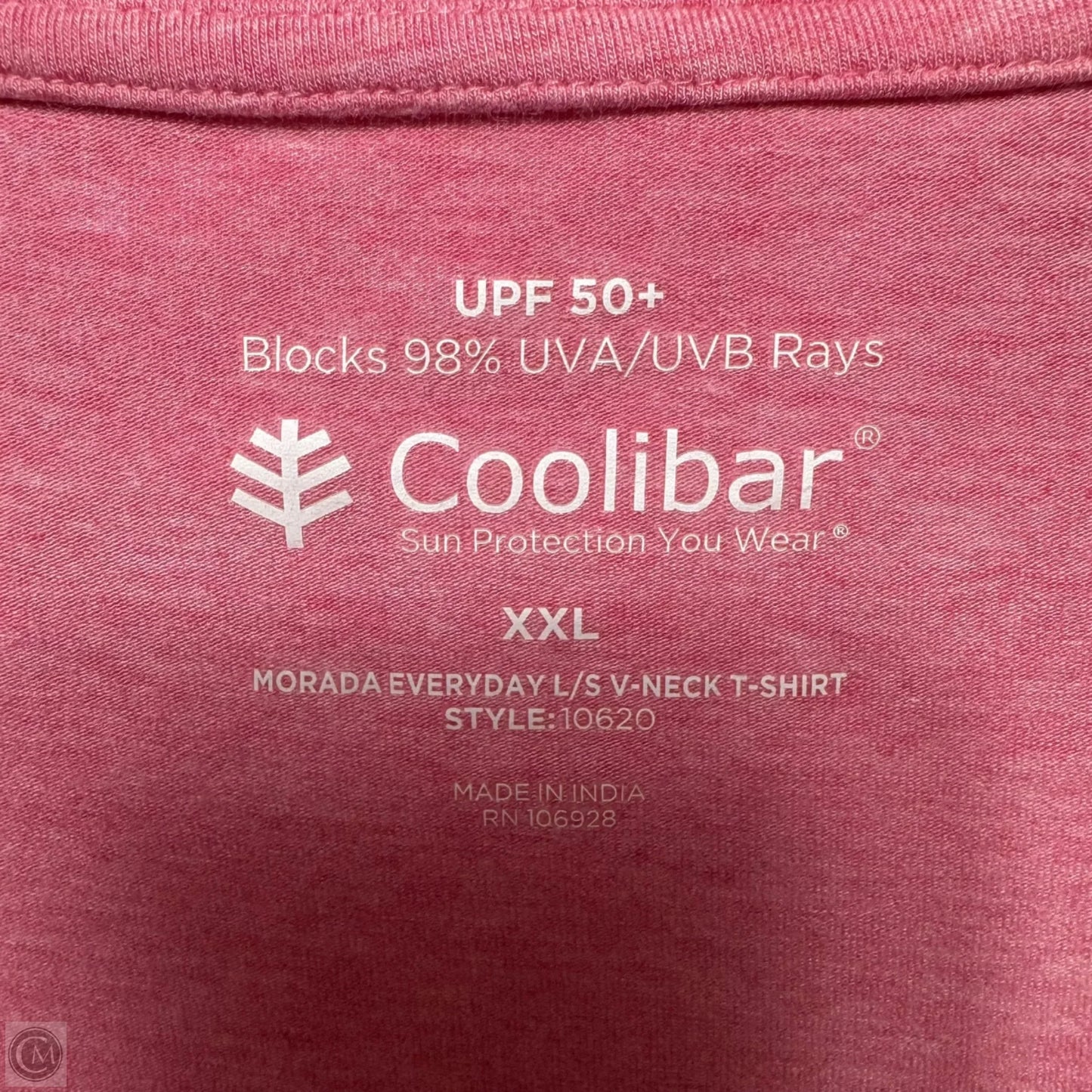 UPF 50 Athletic Top Long Sleeve By Coolibar In Pink, Size: Xxl
