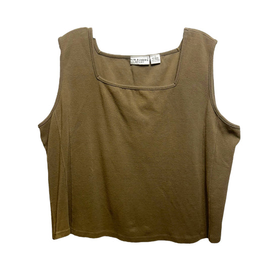 Square Neck Tank Top By Kim Rogers  Size: 1x