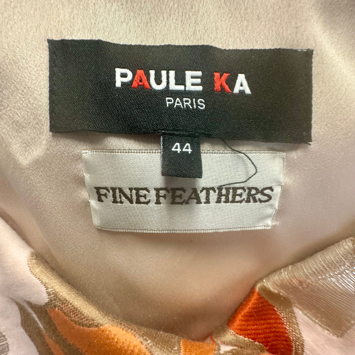 Metallic Jacquard Midi Dress Designer By Paule Ka Paris, Size 12