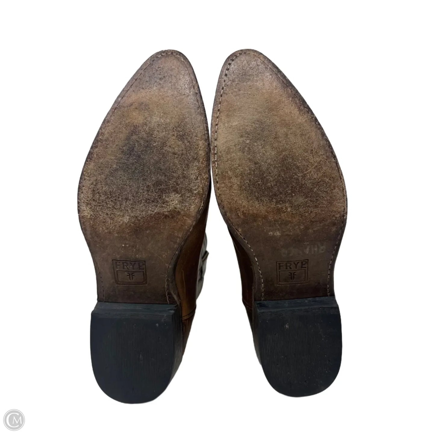 Billy Short Boots Designer By Frye In Brown, Size: 10