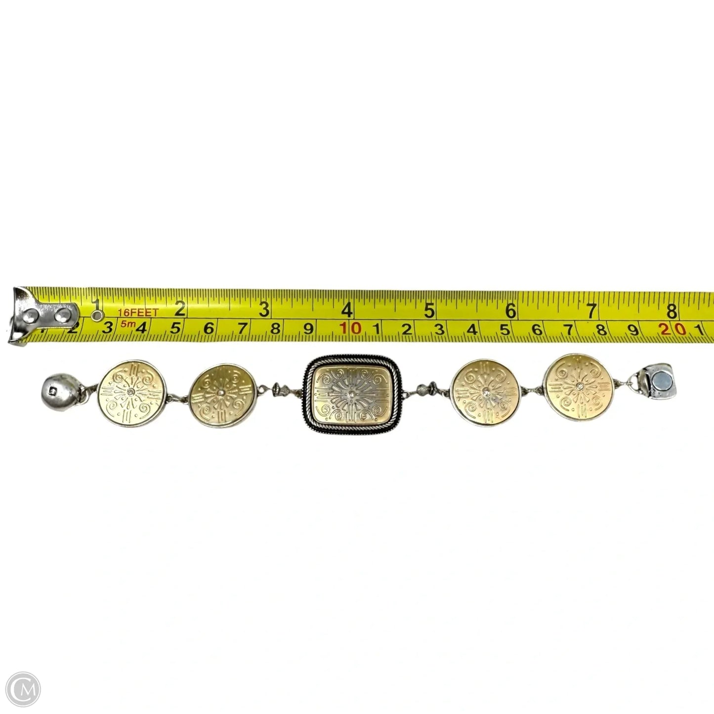 Reversible Medallion Magnetic Clasp Bracelet By Chico’s