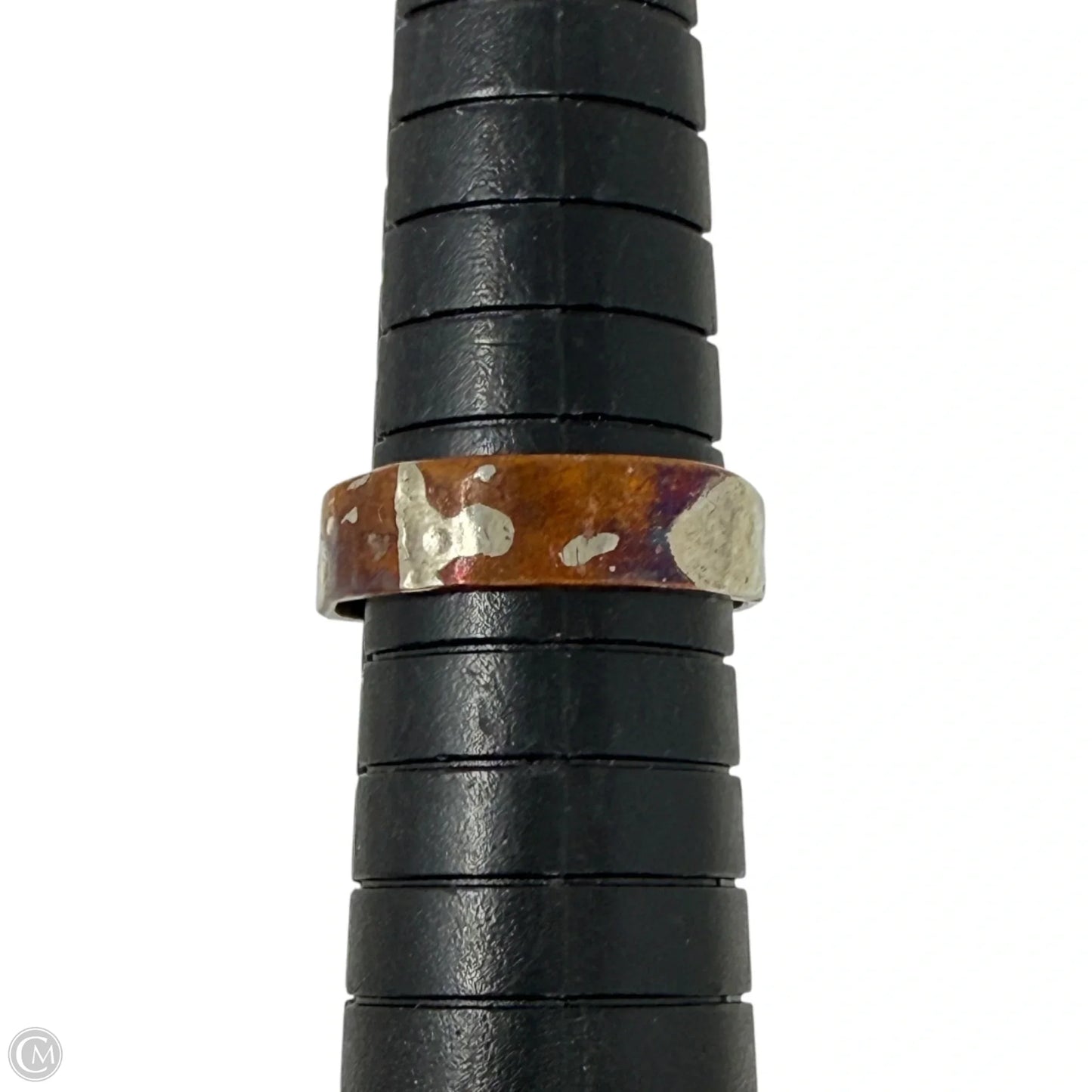 Copper & Sterling Silver Band Ring, Size: 7