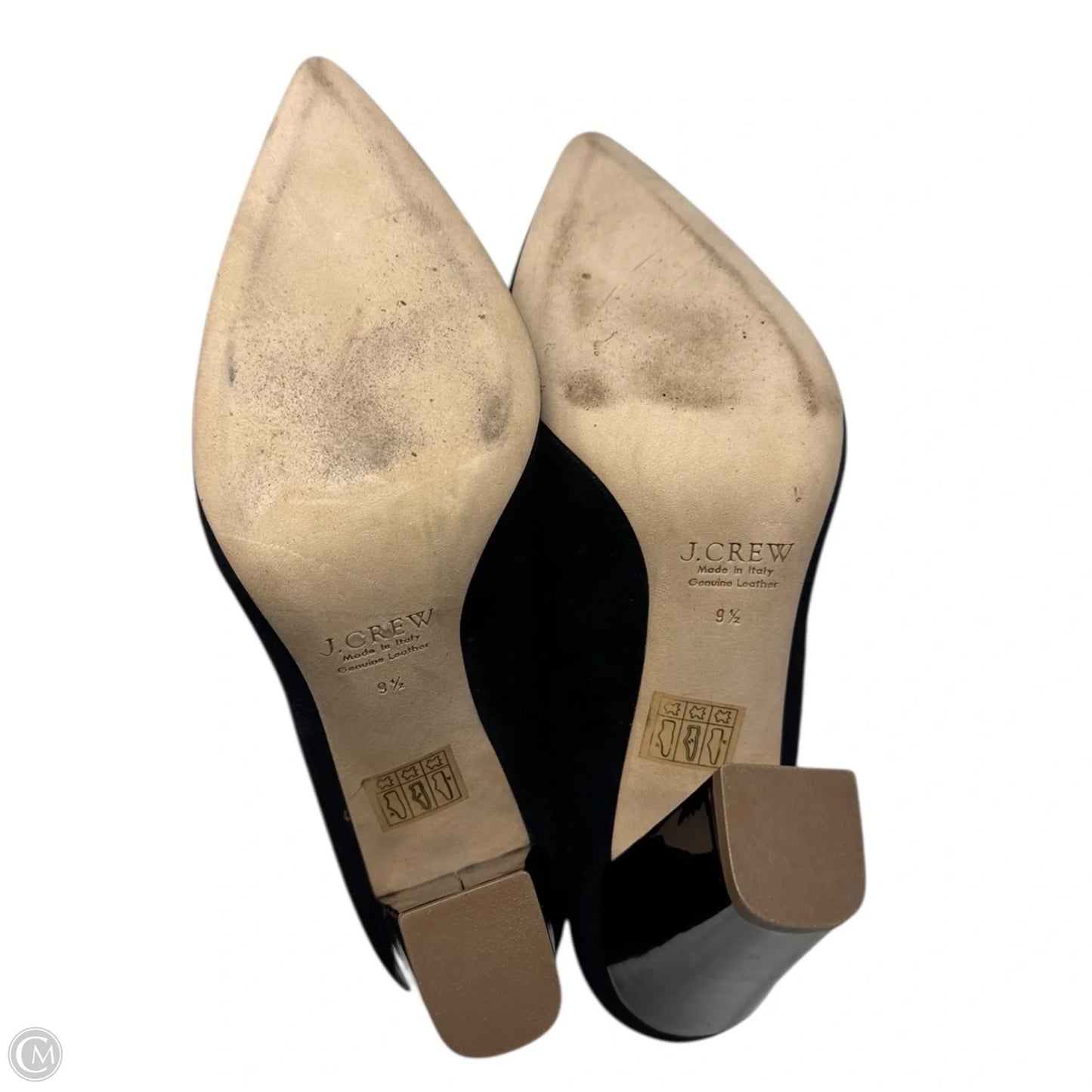 Suede Tortoiseshell Shoes Heels Block By J. Crew In Black & Brown, Size: 9.5