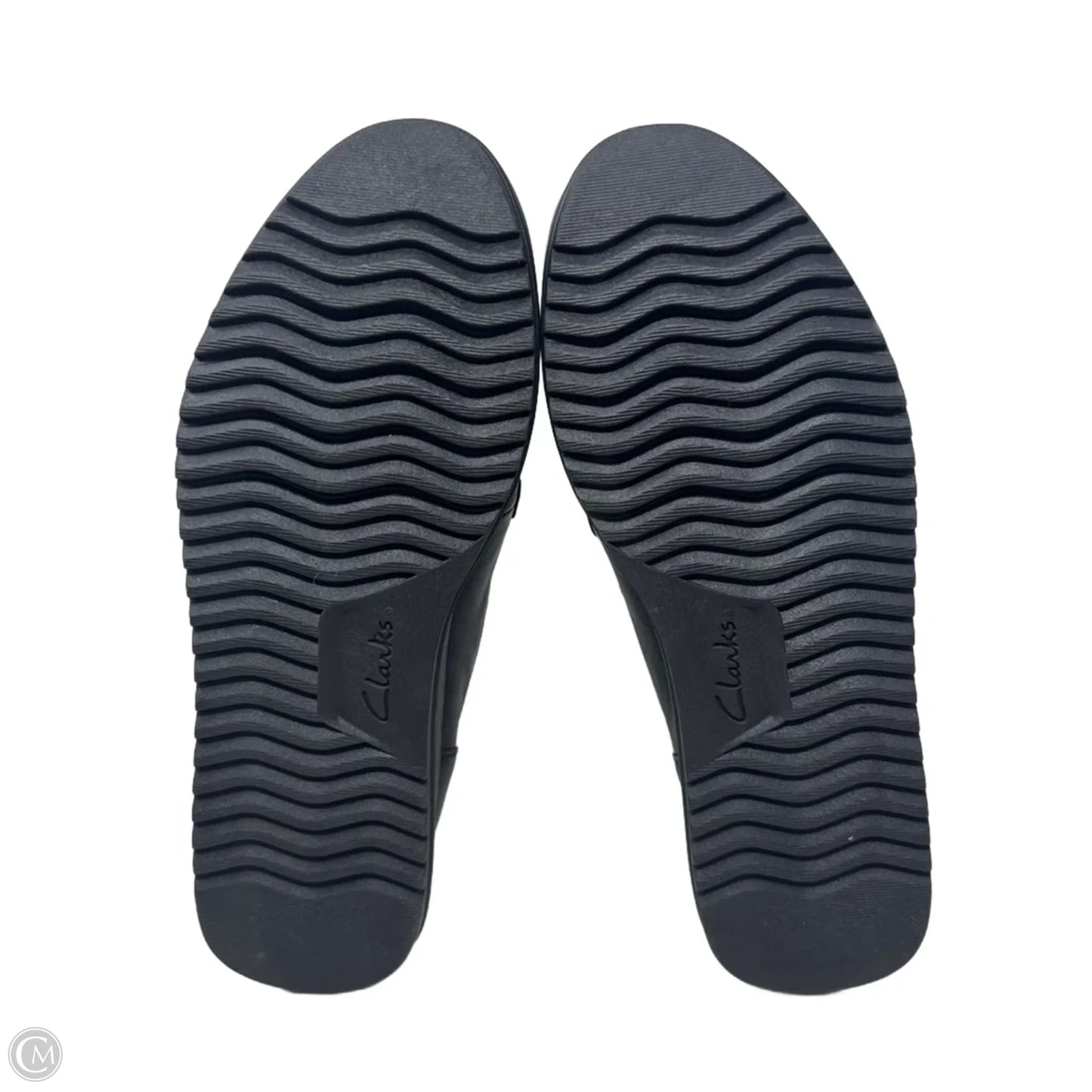 Shoes Heels Wedge By Clarks In Black & Brown, Size: 7