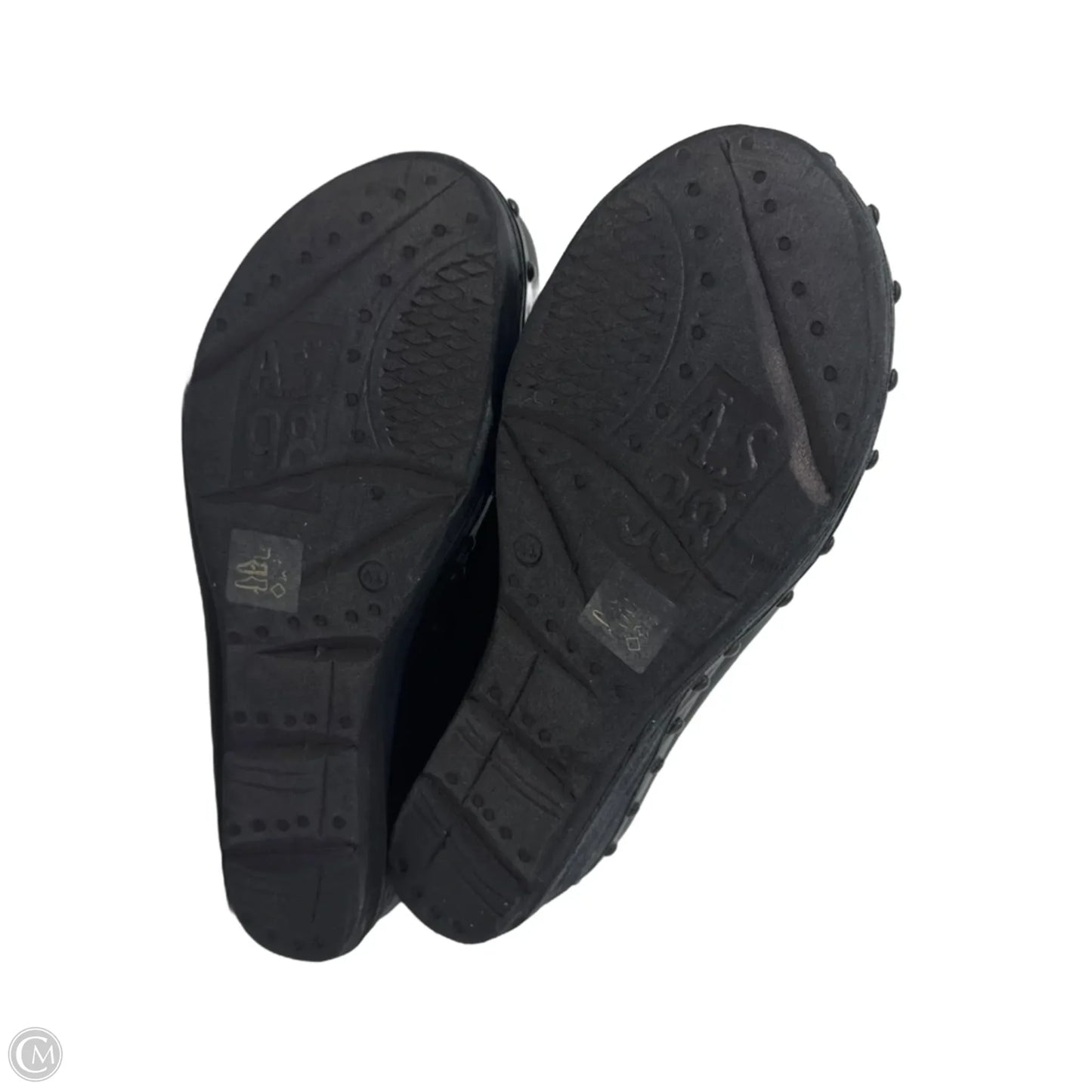 Puck Wedge Slingback Clog By A.S. 98 In Black, Size: 10.5