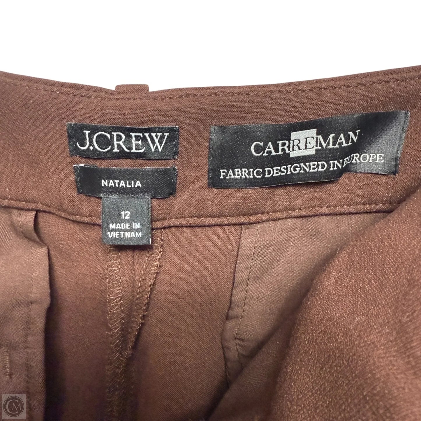 Natalia Four-Season Stretch Pants By J. Crew In French Press Brown, Size: 12