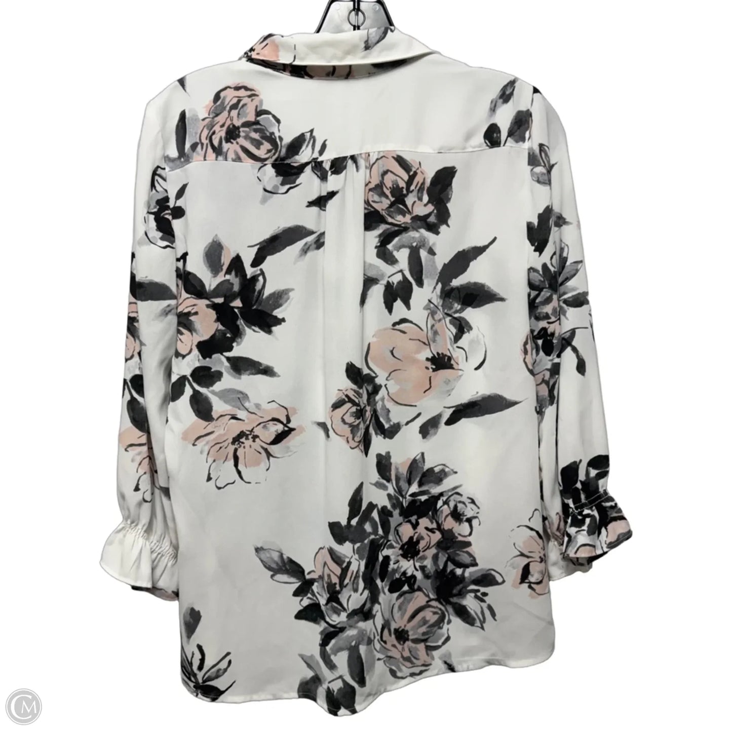 Blouse Designer By Karl Lagerfeld In Floral Print, Size: S