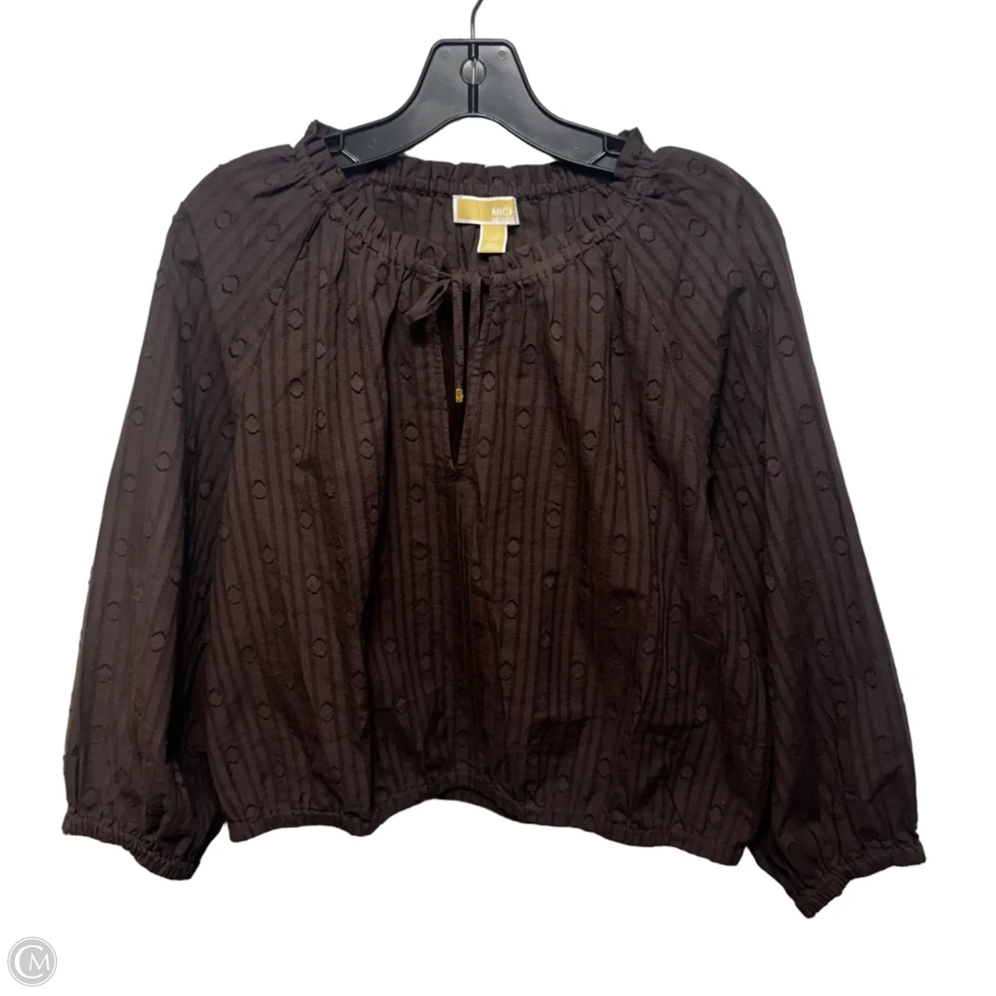 Top Short Sleeve By Michael By Michael Kors In Brown, Size: L