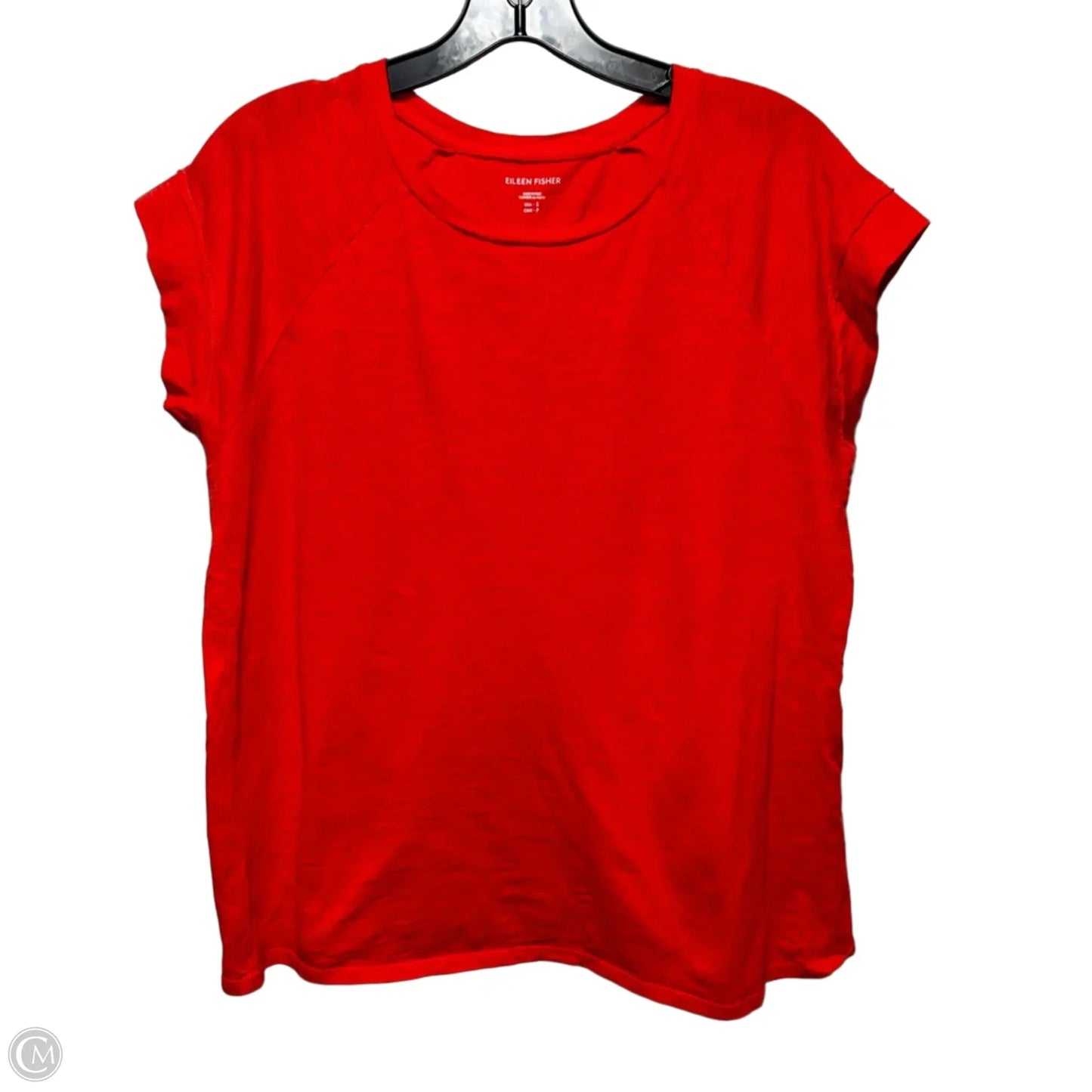 Top Short Sleeve By Eileen Fisher In Orange, Size: S