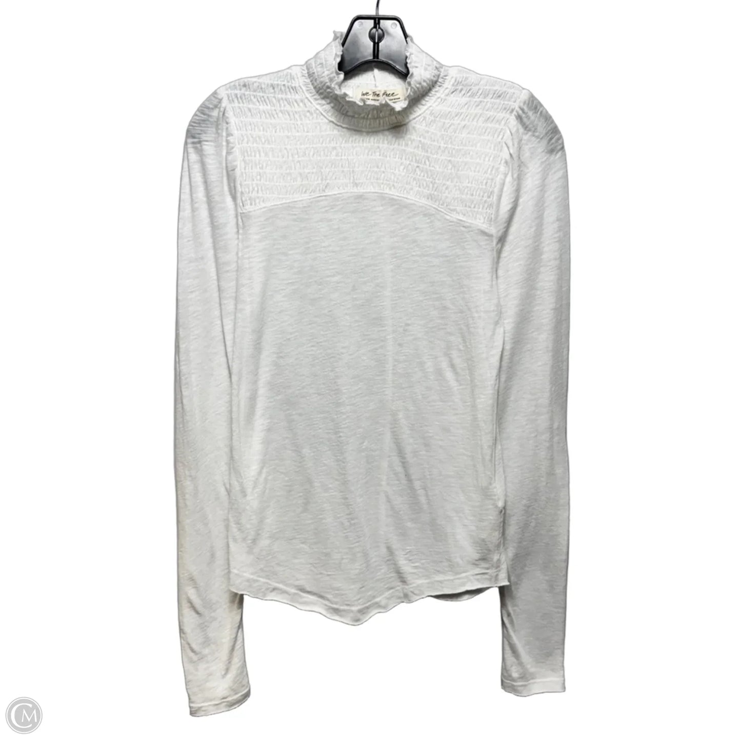 Smocked Neck Top Long Sleeve By We The Free In Cream, Size: M