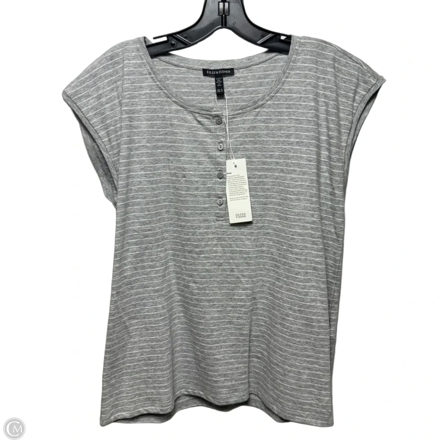 Top Sleeveless By Eileen Fisher In Striped Pattern, Size: M