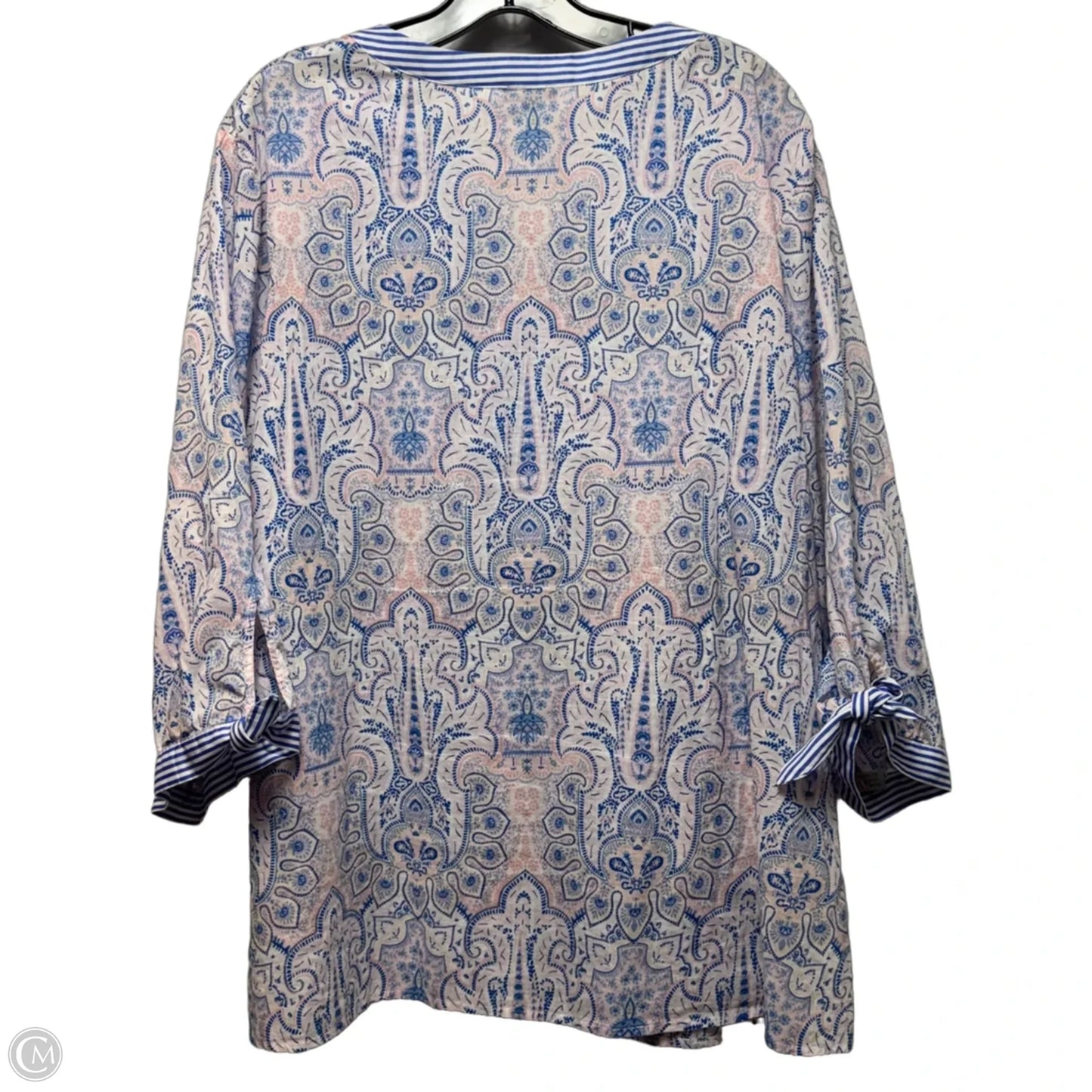 Top 3/4 Sleeve By Talbots In Paisley Print, Size: 3x