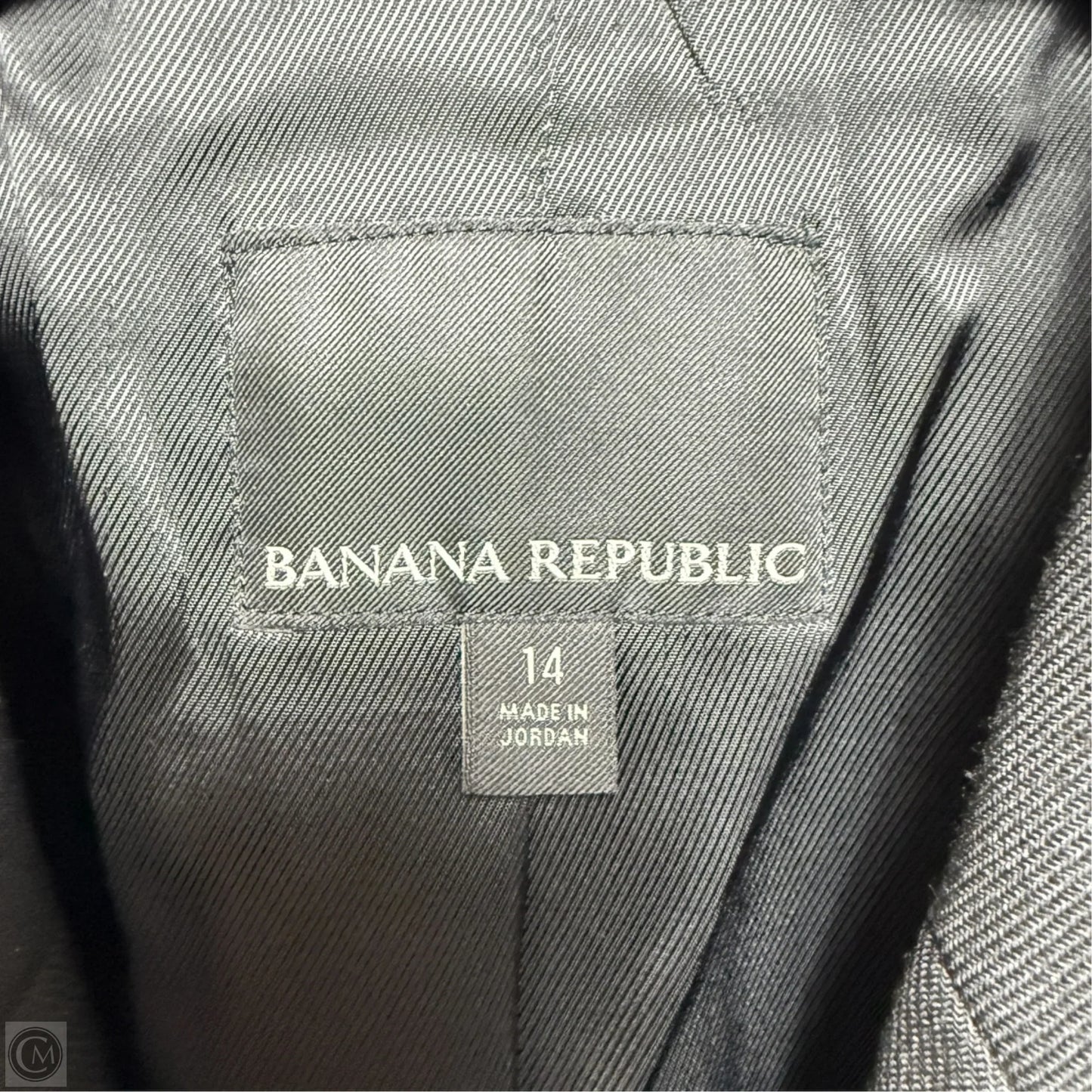Double Breasted Blazer By Banana Republic In Black, Size: 14