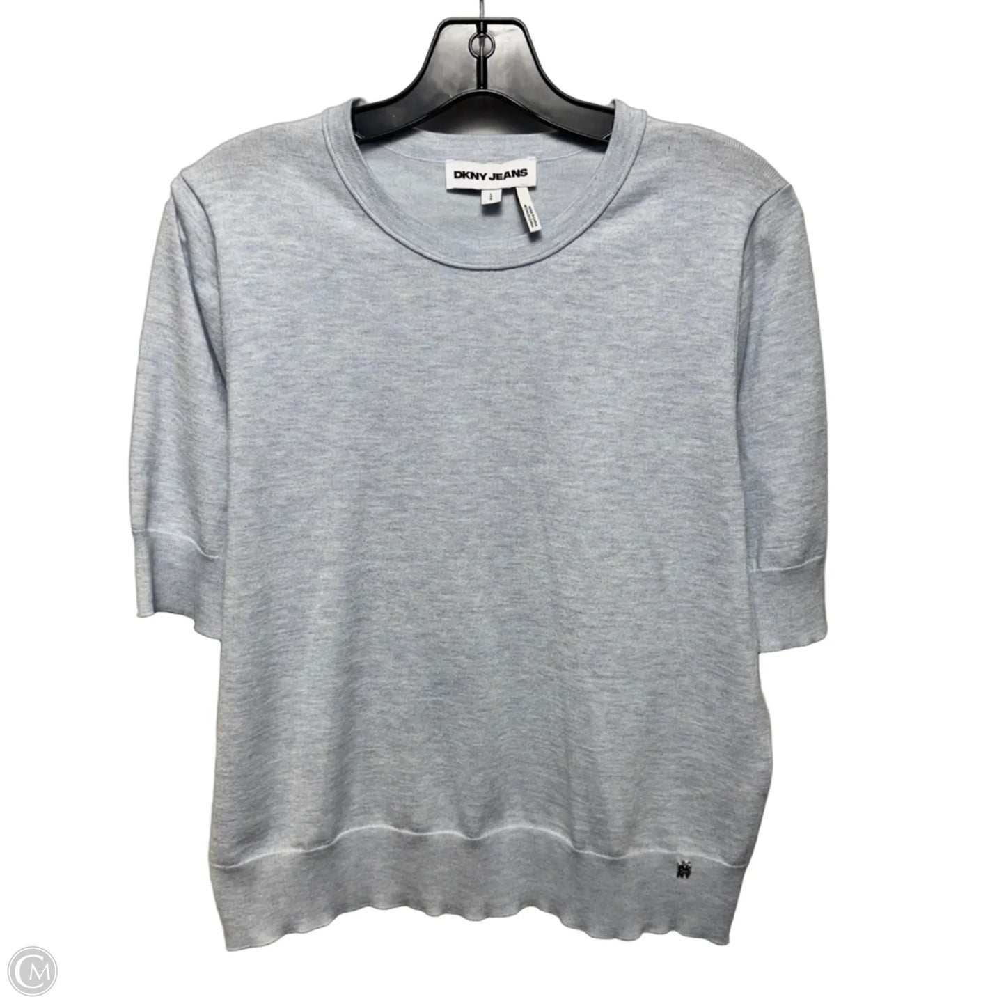 Sweater Short Sleeve By Dkny In Blue, Size: L