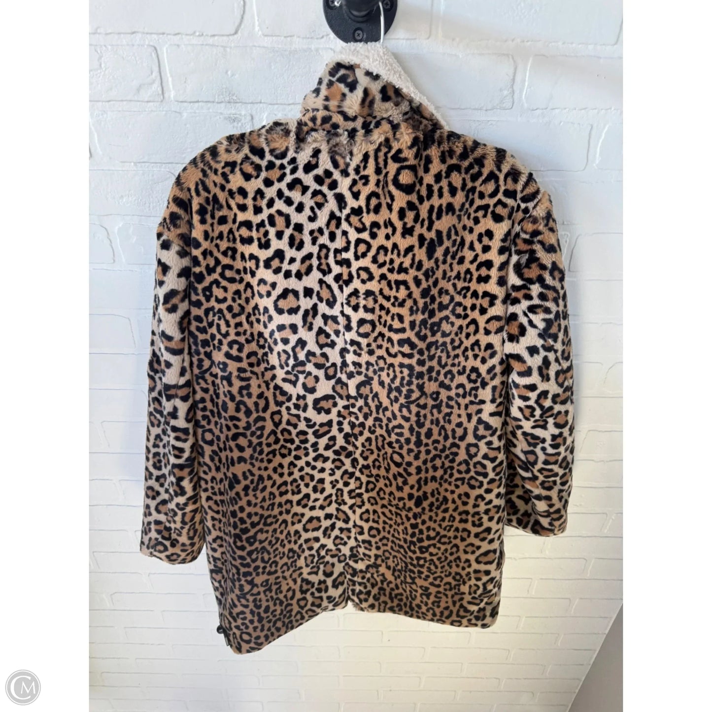 Coat Faux Fur & Sherpa By Sanctuary In Black & Brown, Size: S