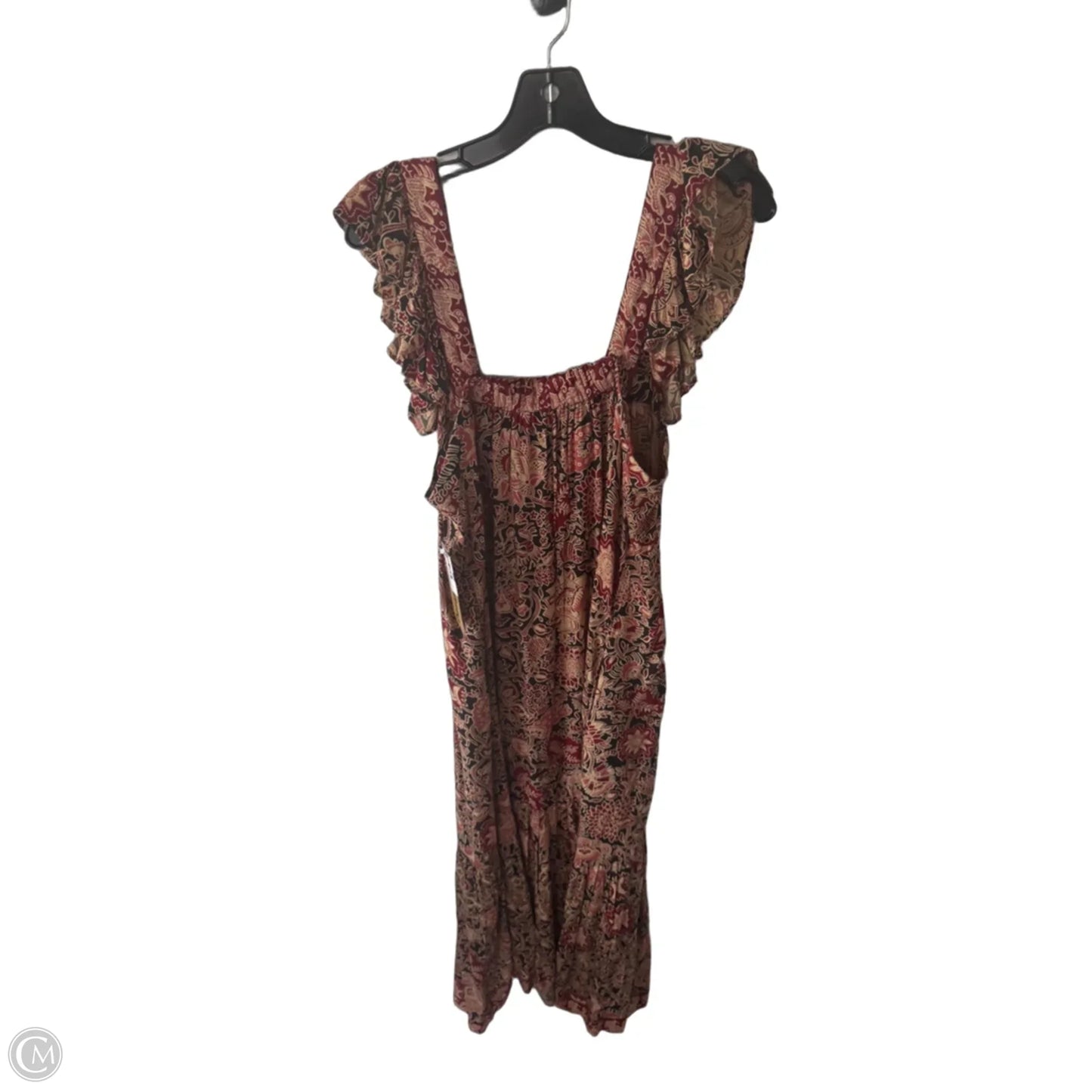 Dress Casual Maxi By Cma In Black & Red, Size: M