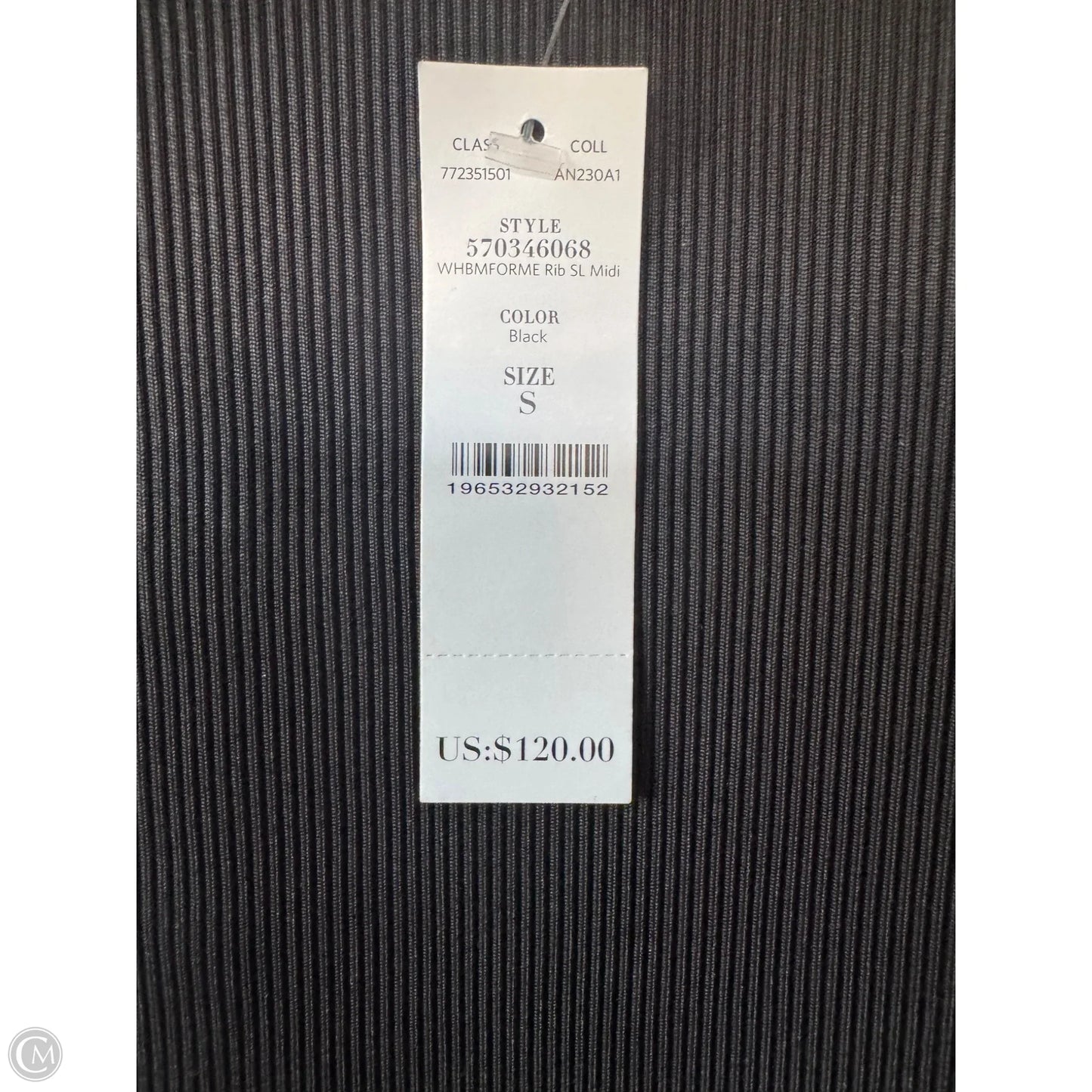 Dress Casual Midi By White House Black Market In Black, Size: S