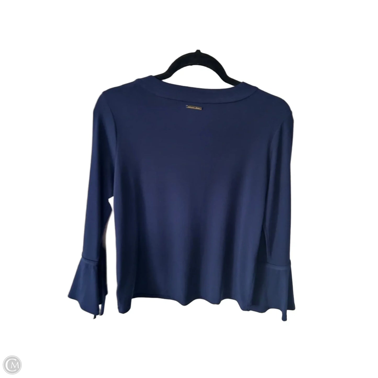 Top Long Sleeve By Michael By Michael Kors In Blue, Size: S